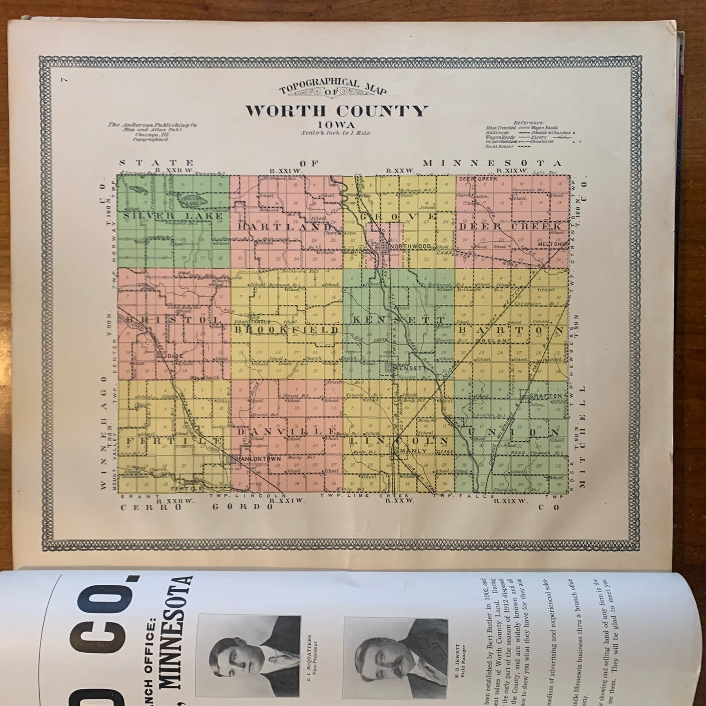 Standard Historical Atlas of Worth County Iowa, 1913