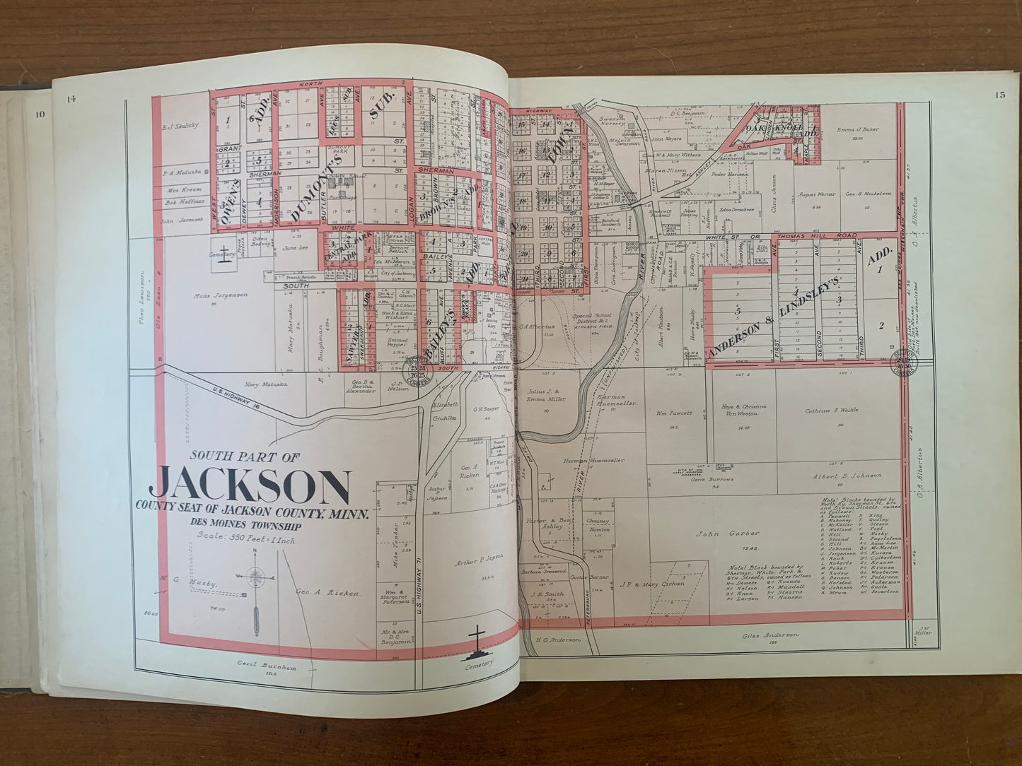 Standard Atlas of Jackson County Minnesota, 1936