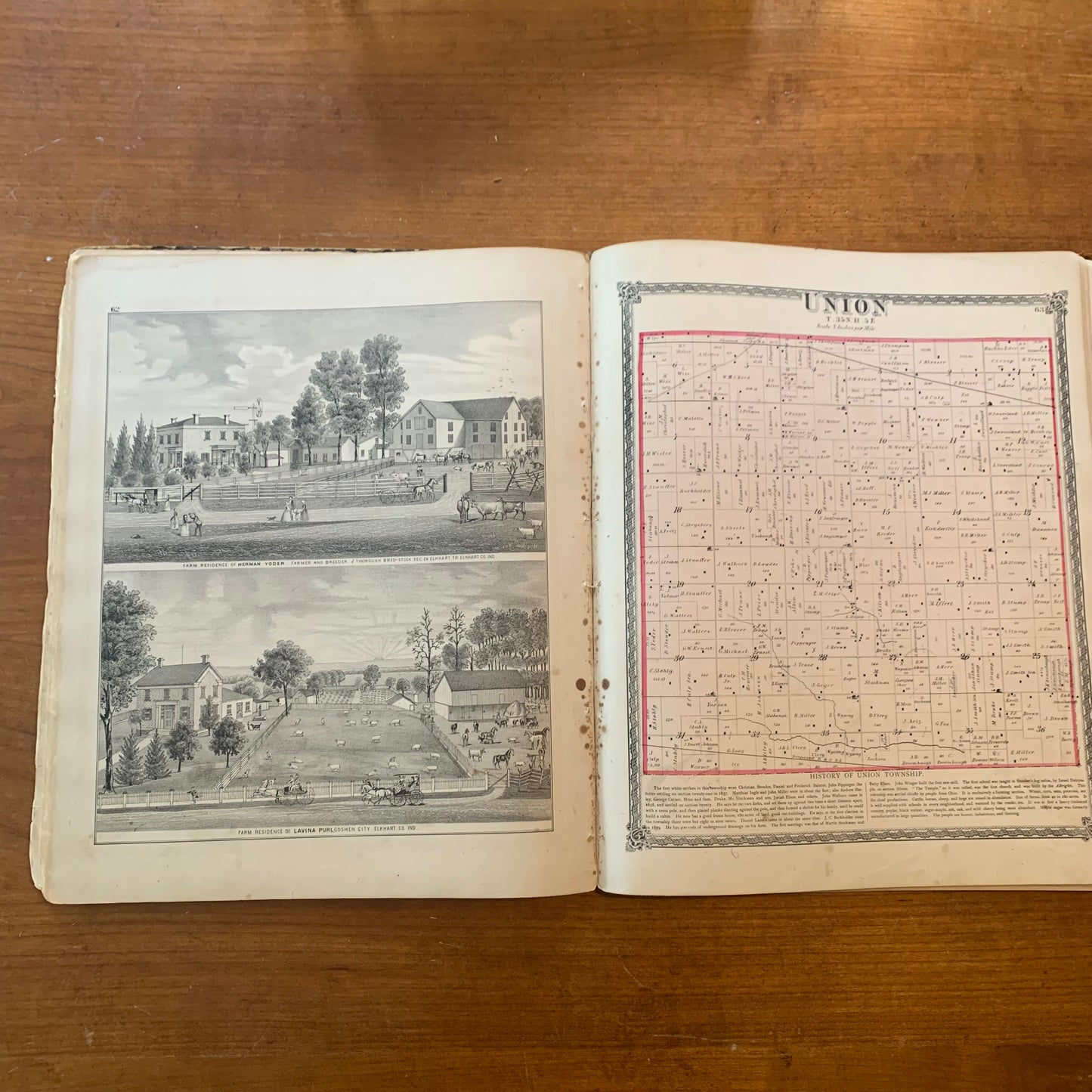 An Illustrated Historical Atlas of Elkhart County Indiana, 1874
