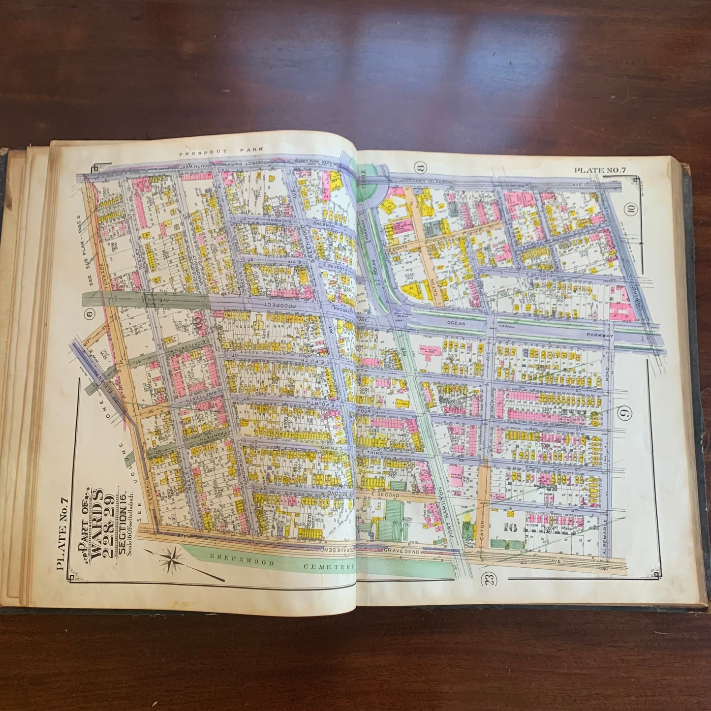 1924 Atlas of the Borough of Brooklyn. City of New York. Volume Four Sec. 15 – 18. Half Size Edition.