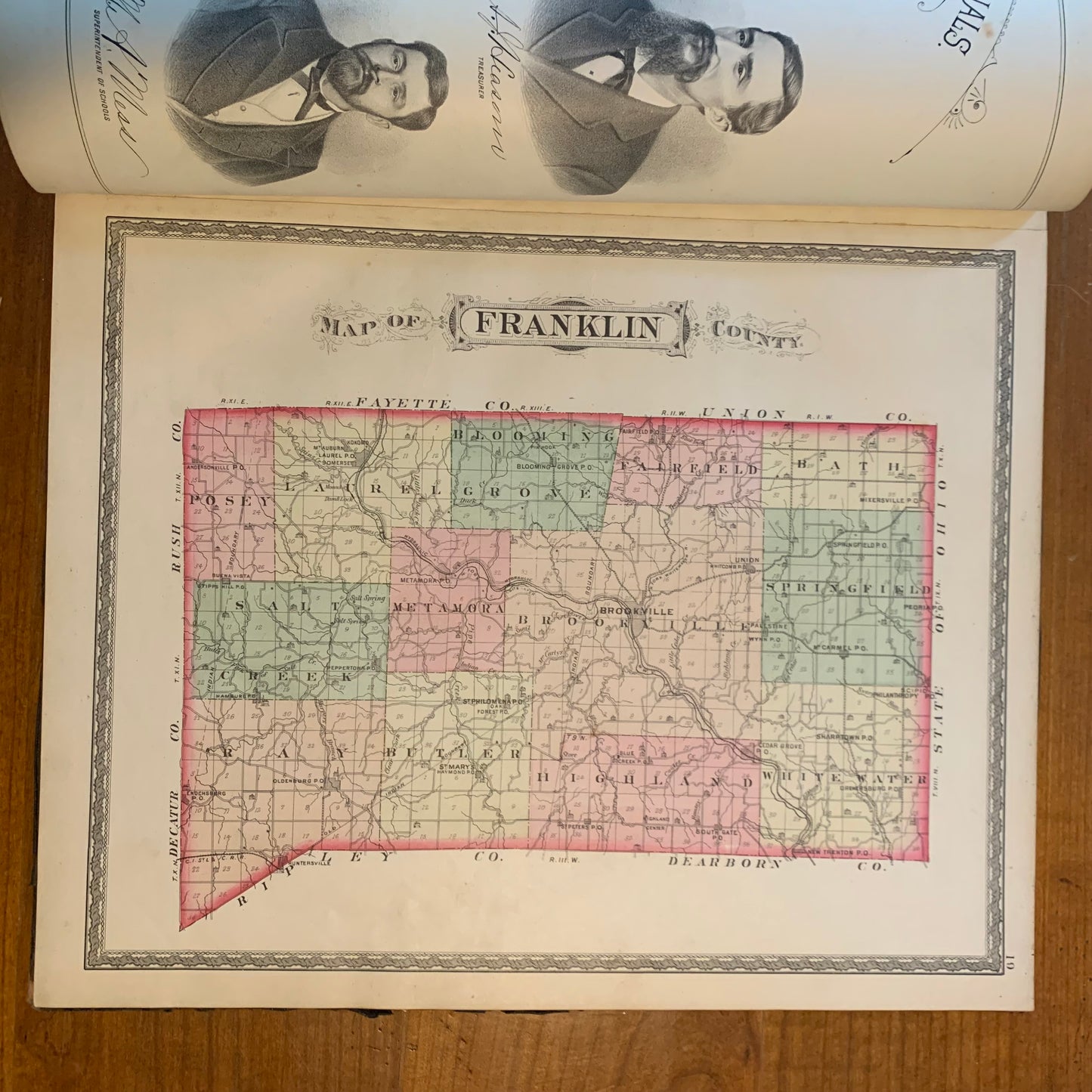 Atlas of Franklin County Indiana to Which Are Added Various General Maps, History, Statistics, Illustrations, 1882