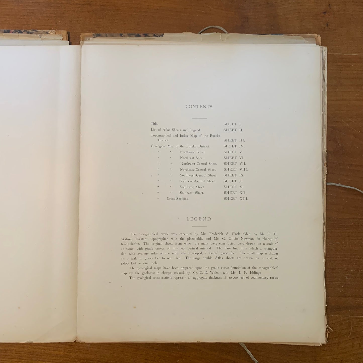 Atlas to Accompany the Monograph on the Geology of the Eureka District Nevada, 1883