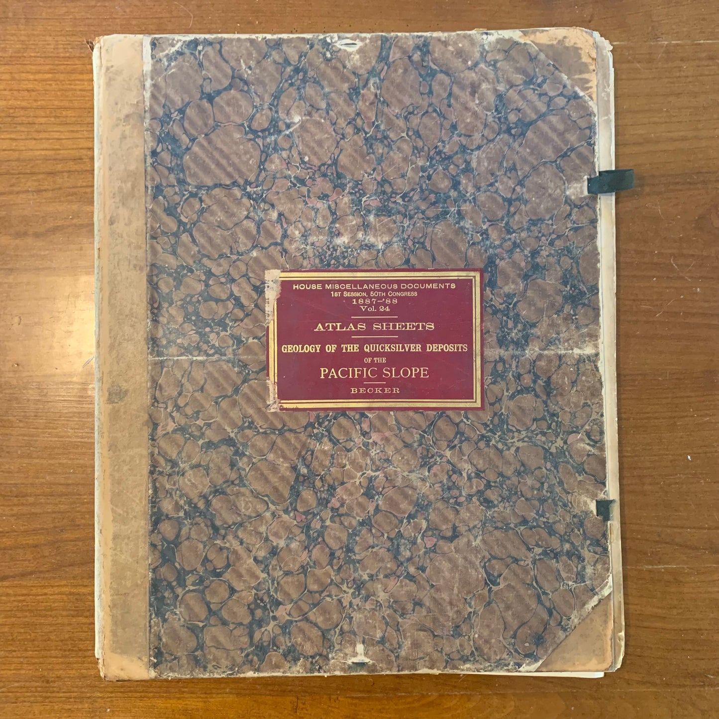 Atlas to Accompany a Monograph on the Geography of the Quicksilver Deposits of the Pacific Slope, 1887