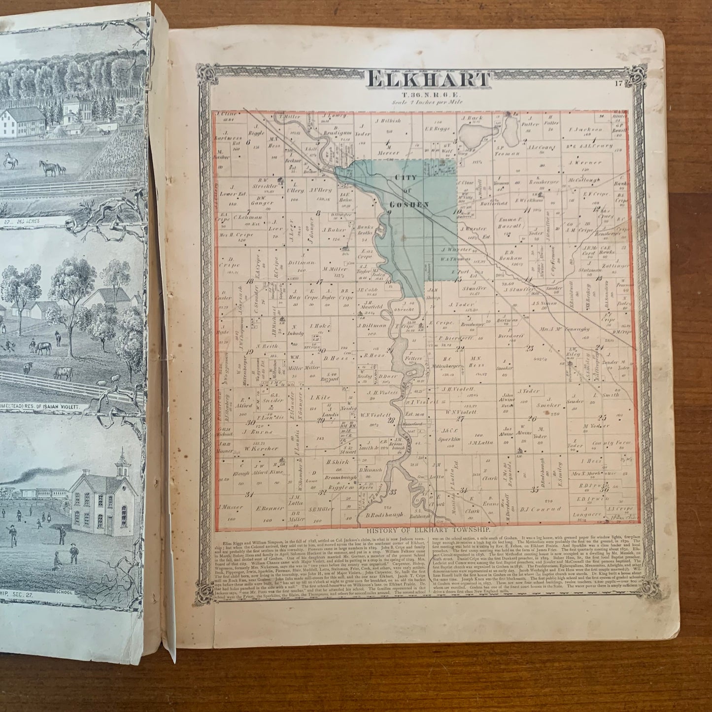 An Illustrated Historical Atlas of Elkhart County Indiana, 1874