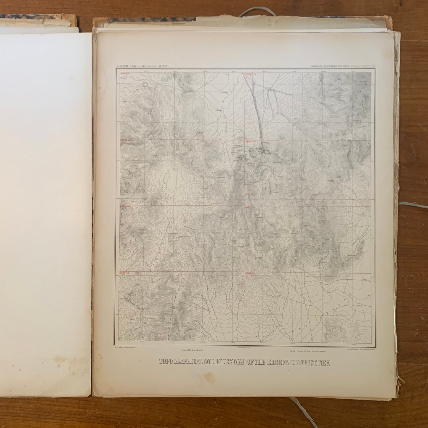 Atlas to Accompany the Monograph on the Geology of the Eureka District Nevada, 1883