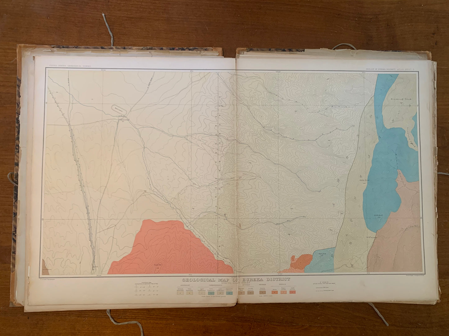 Atlas to Accompany the Monograph on the Geology of the Eureka District Nevada, 1883