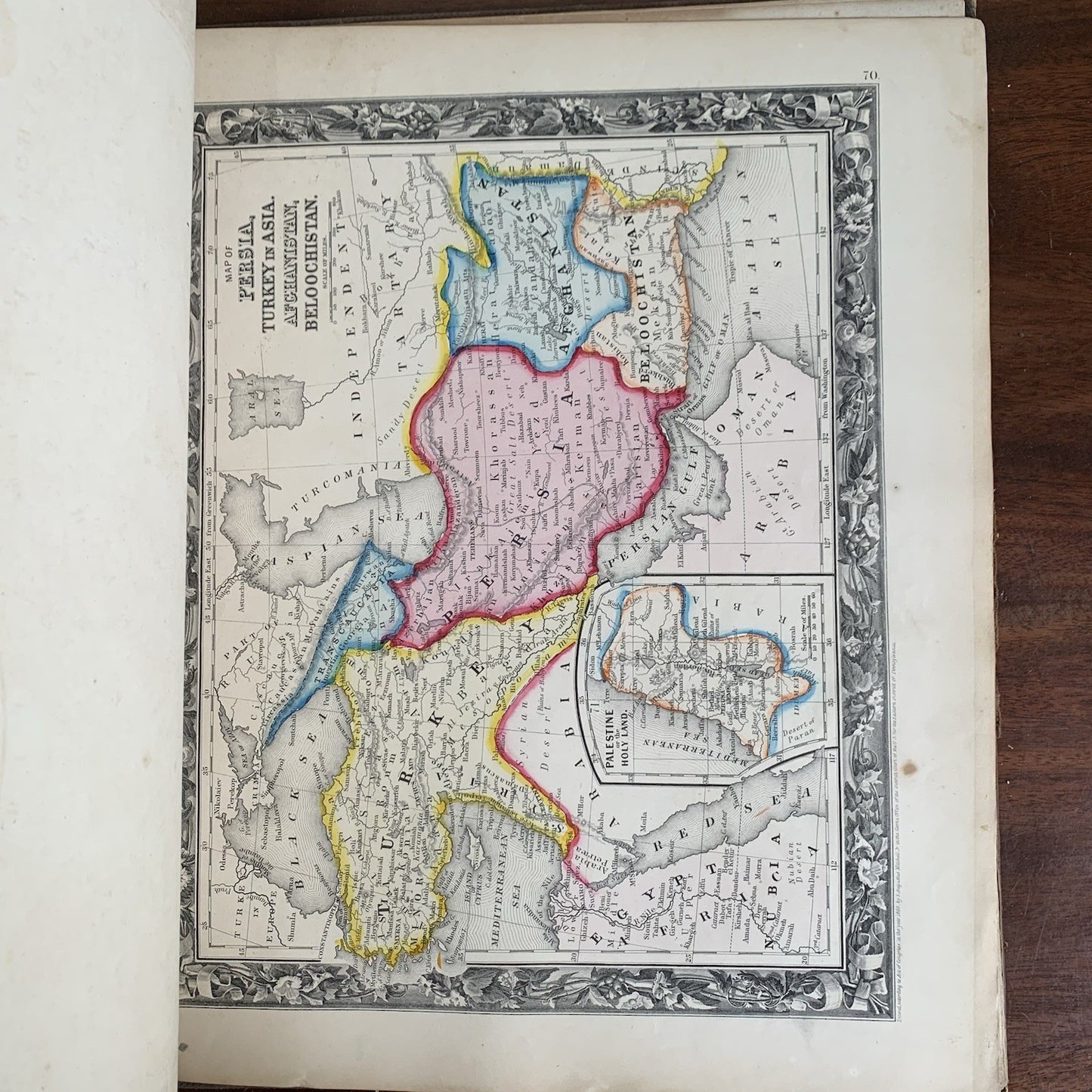 1861 Mitchells New General Atlas / Maps World United States Hand Colored VG