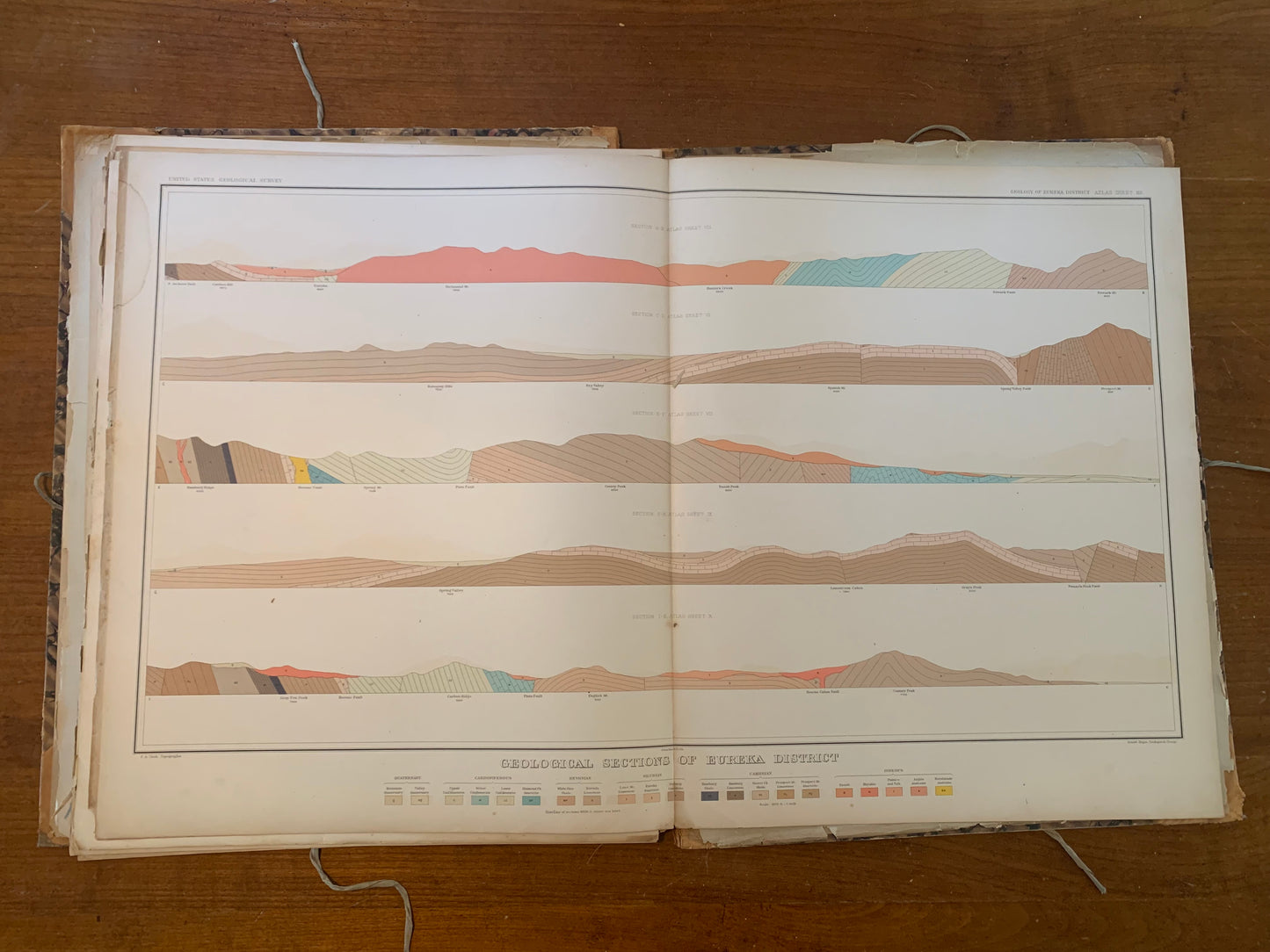 Atlas to Accompany the Monograph on the Geology of the Eureka District Nevada, 1883