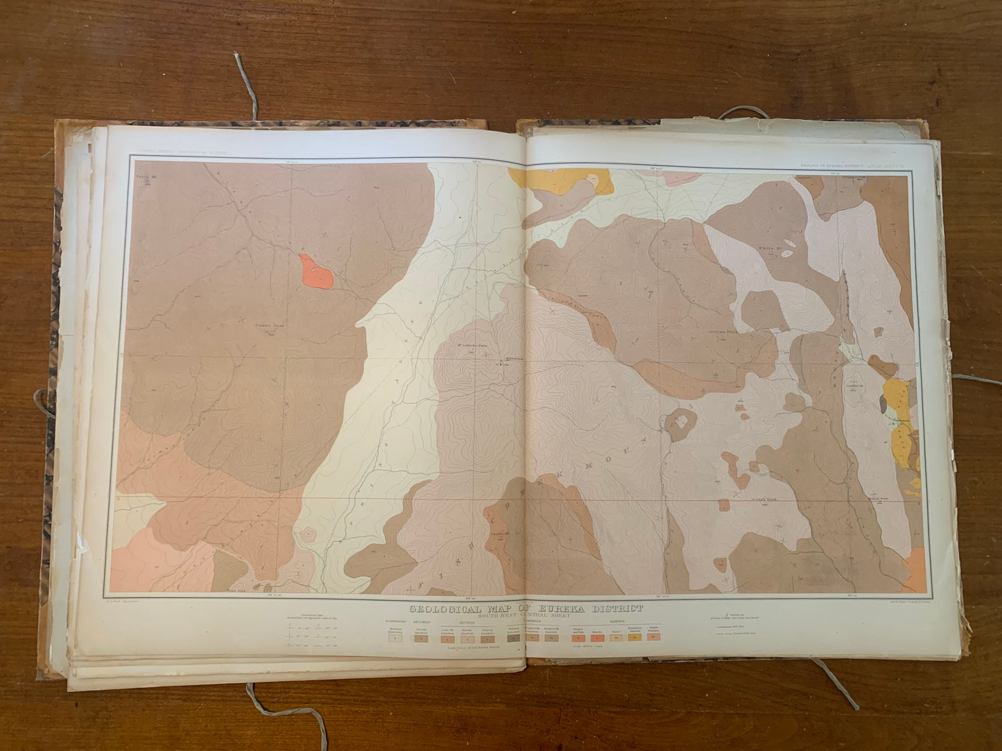 Atlas to Accompany the Monograph on the Geology of the Eureka District Nevada, 1883