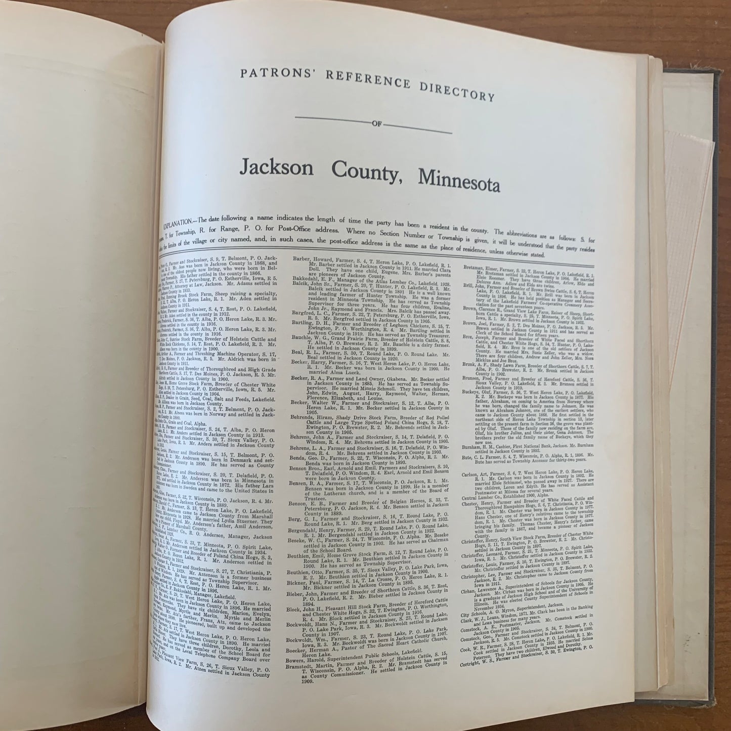 Standard Atlas of Jackson County Minnesota, 1936