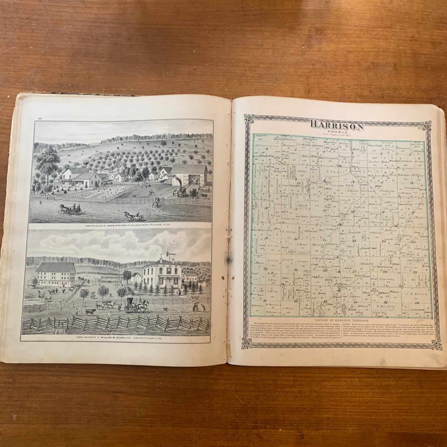 An Illustrated Historical Atlas of Elkhart County Indiana, 1874