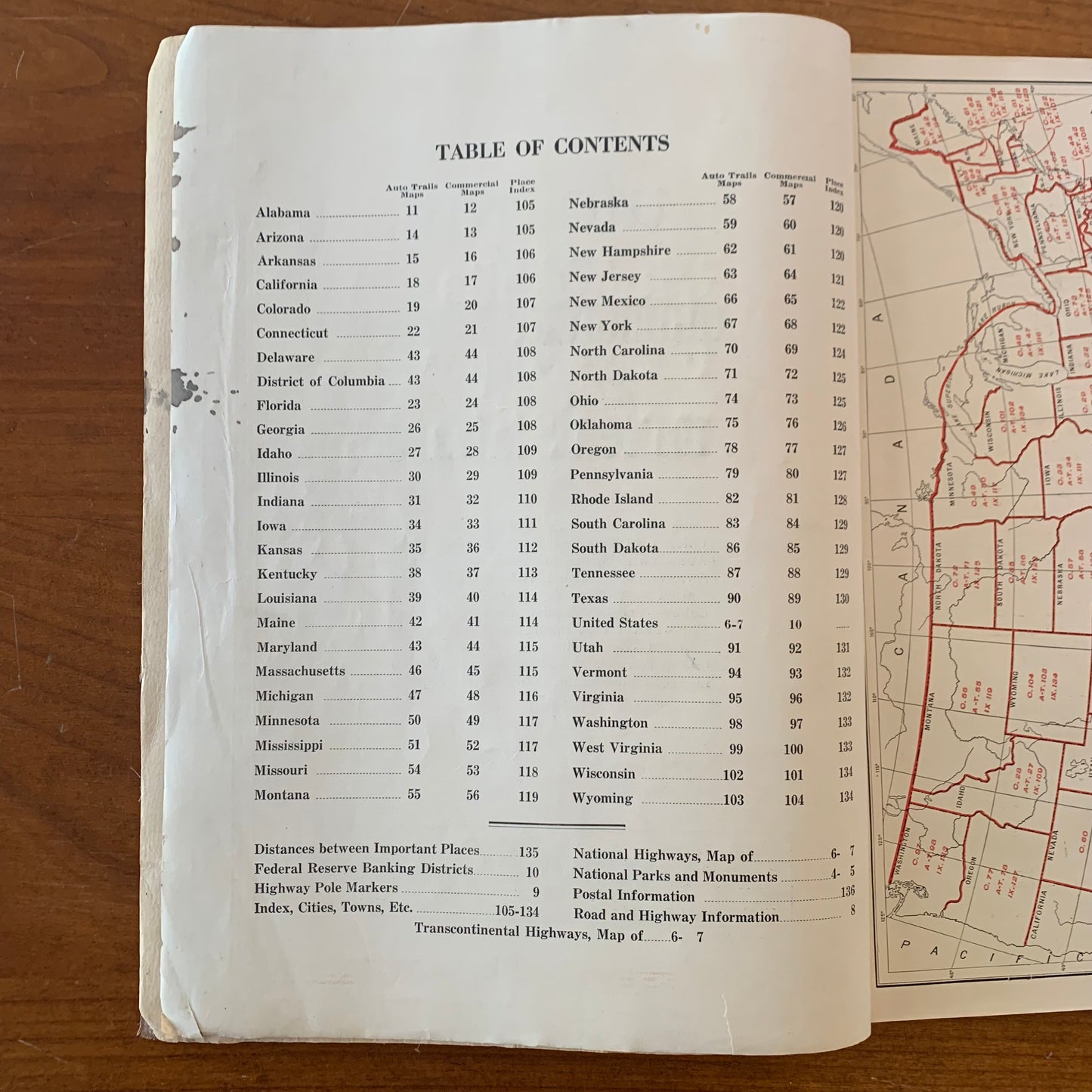 Auto Trails and Commercial Survey of the United States, 1921