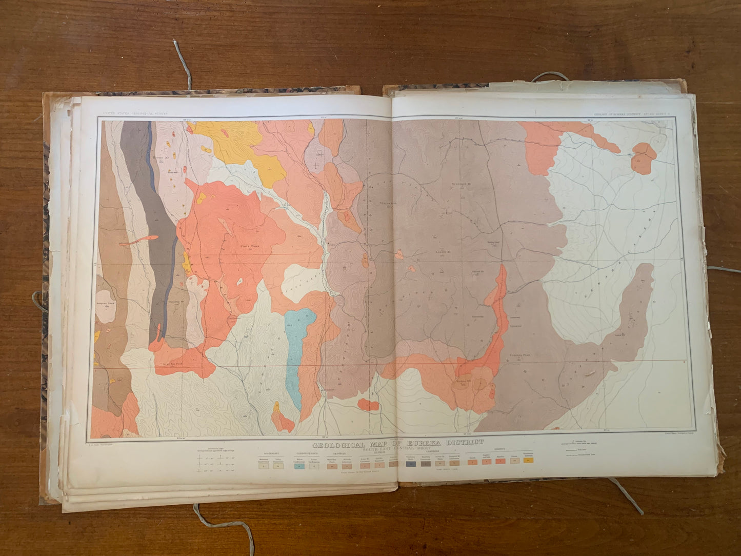 Atlas to Accompany the Monograph on the Geology of the Eureka District Nevada, 1883