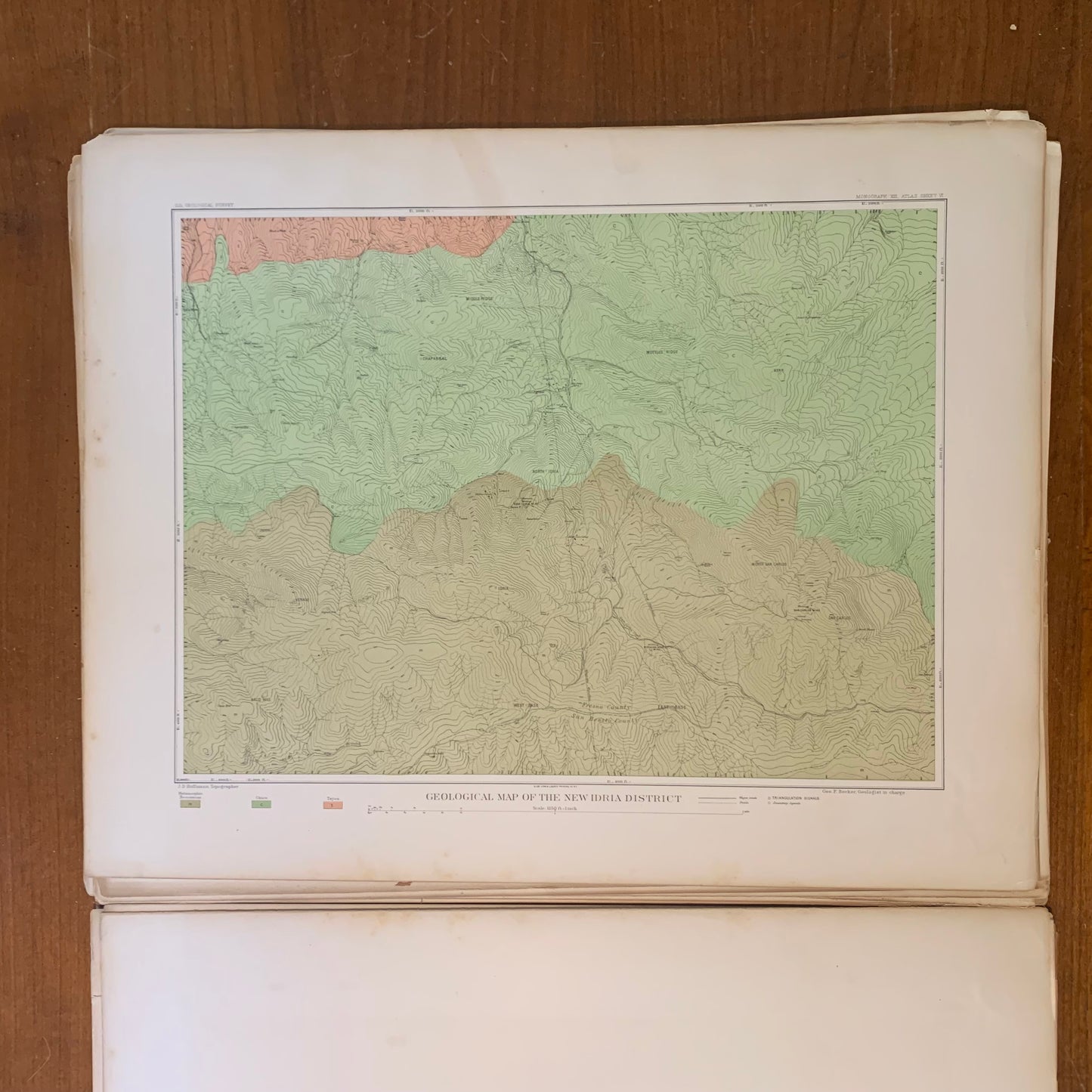 Atlas to Accompany a Monograph on the Geography of the Quicksilver Deposits of the Pacific Slope, 1887