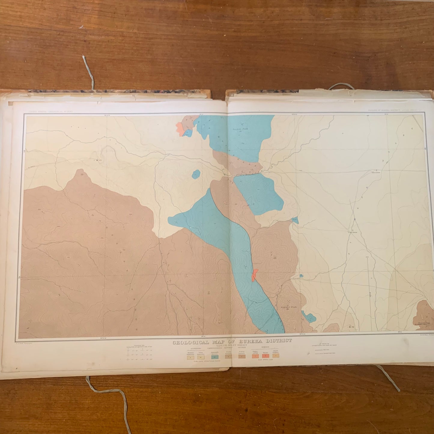 Atlas to Accompany the Monograph on the Geology of the Eureka District Nevada, 1883