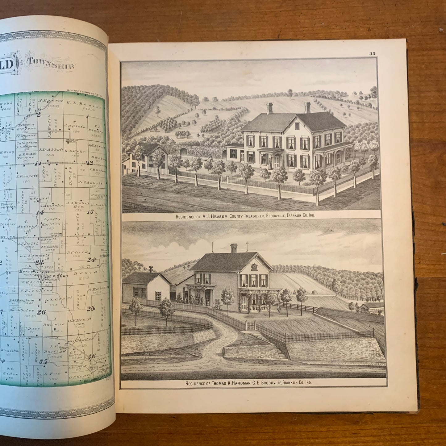 Atlas of Franklin County Indiana to Which Are Added Various General Maps, History, Statistics, Illustrations, 1882