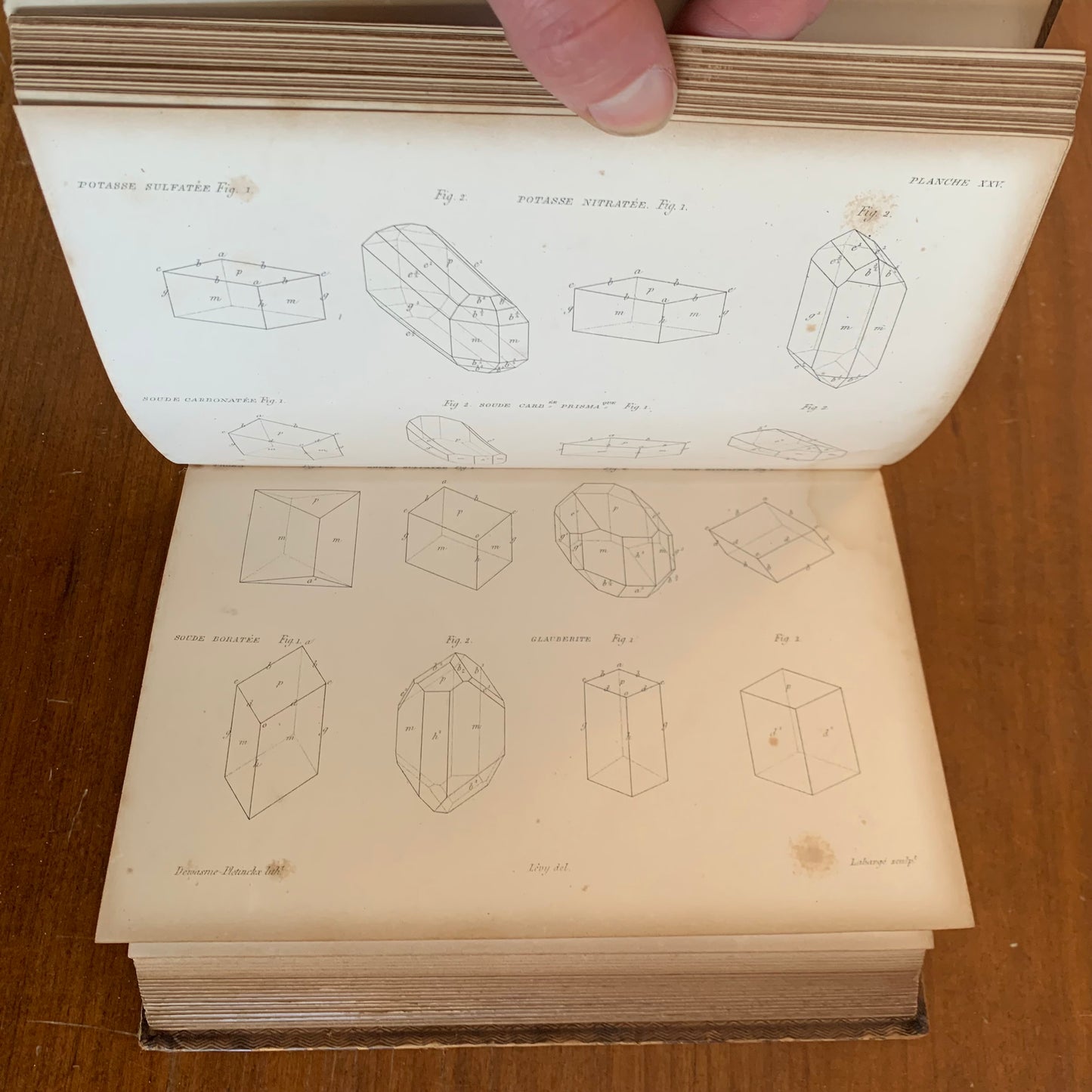 1837 Atlas to description d'une collection de minéraux, formée par m. Henri Heuland by Armand Levy