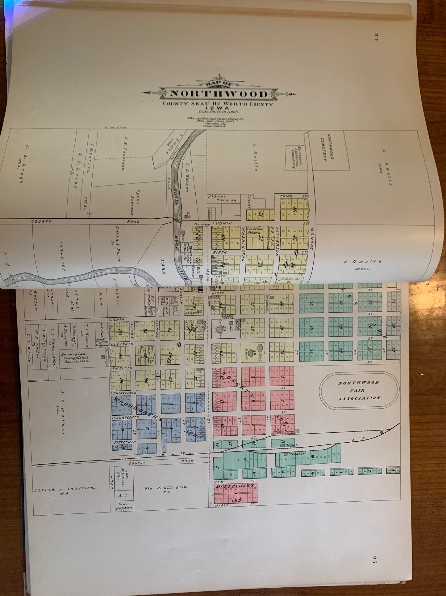 Standard Historical Atlas of Worth County Iowa, 1913