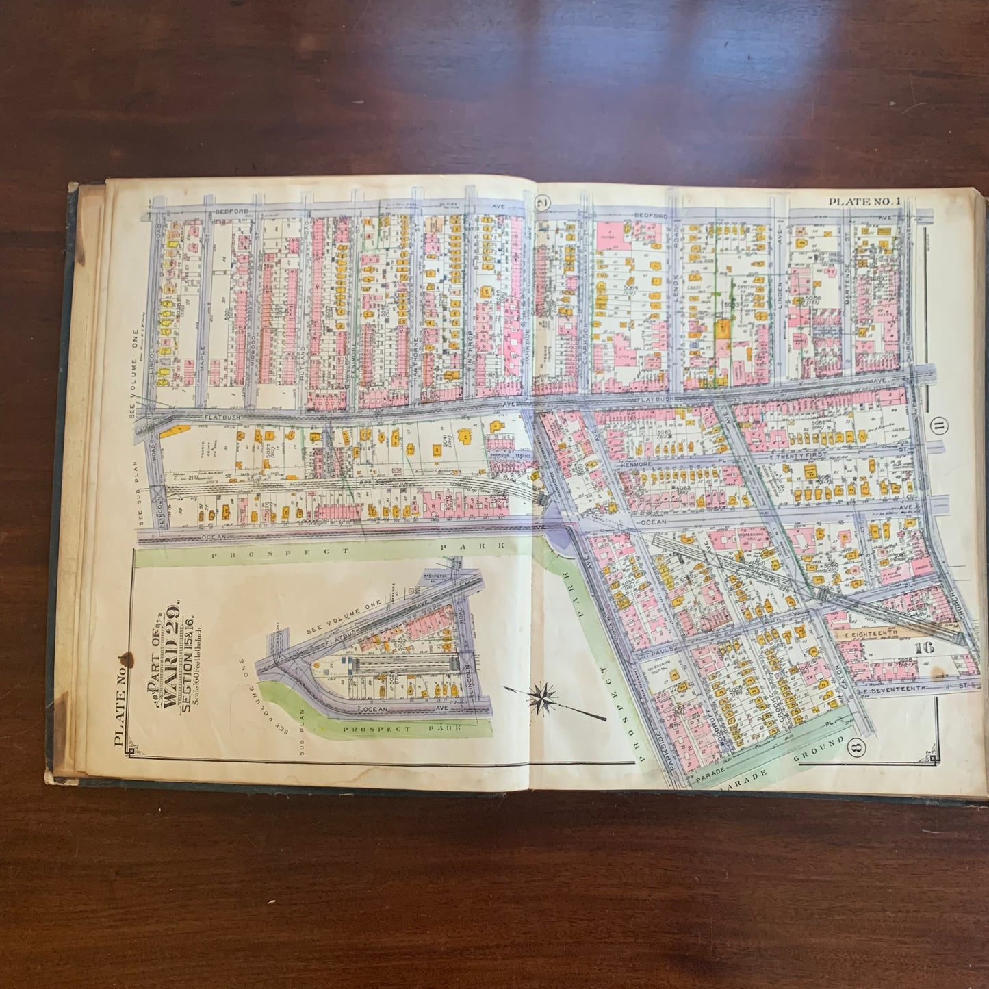 1924 Atlas of the Borough of Brooklyn. City of New York. Volume Four Sec. 15 – 18. Half Size Edition.