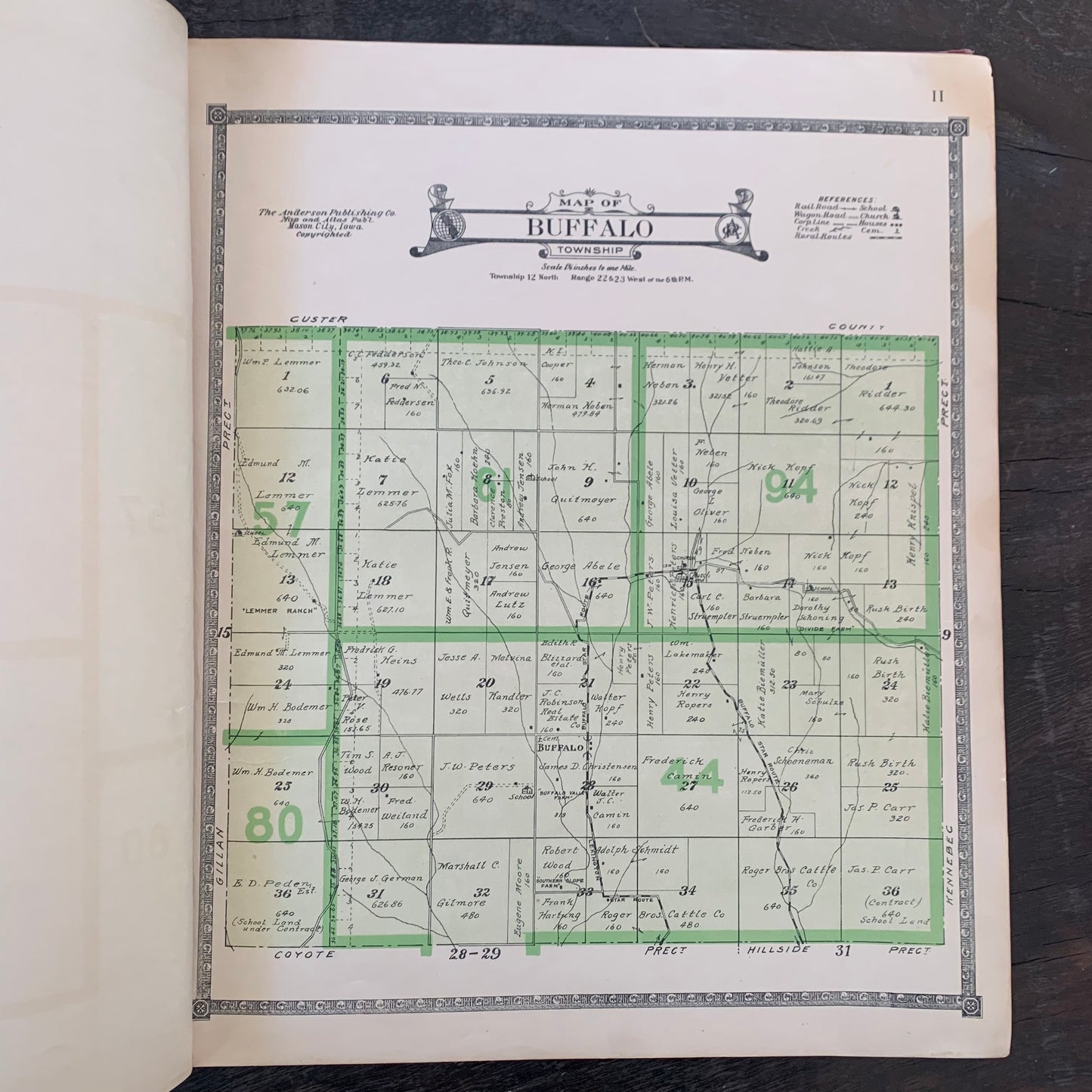 1919 Atlas of Dawson County Nebraska