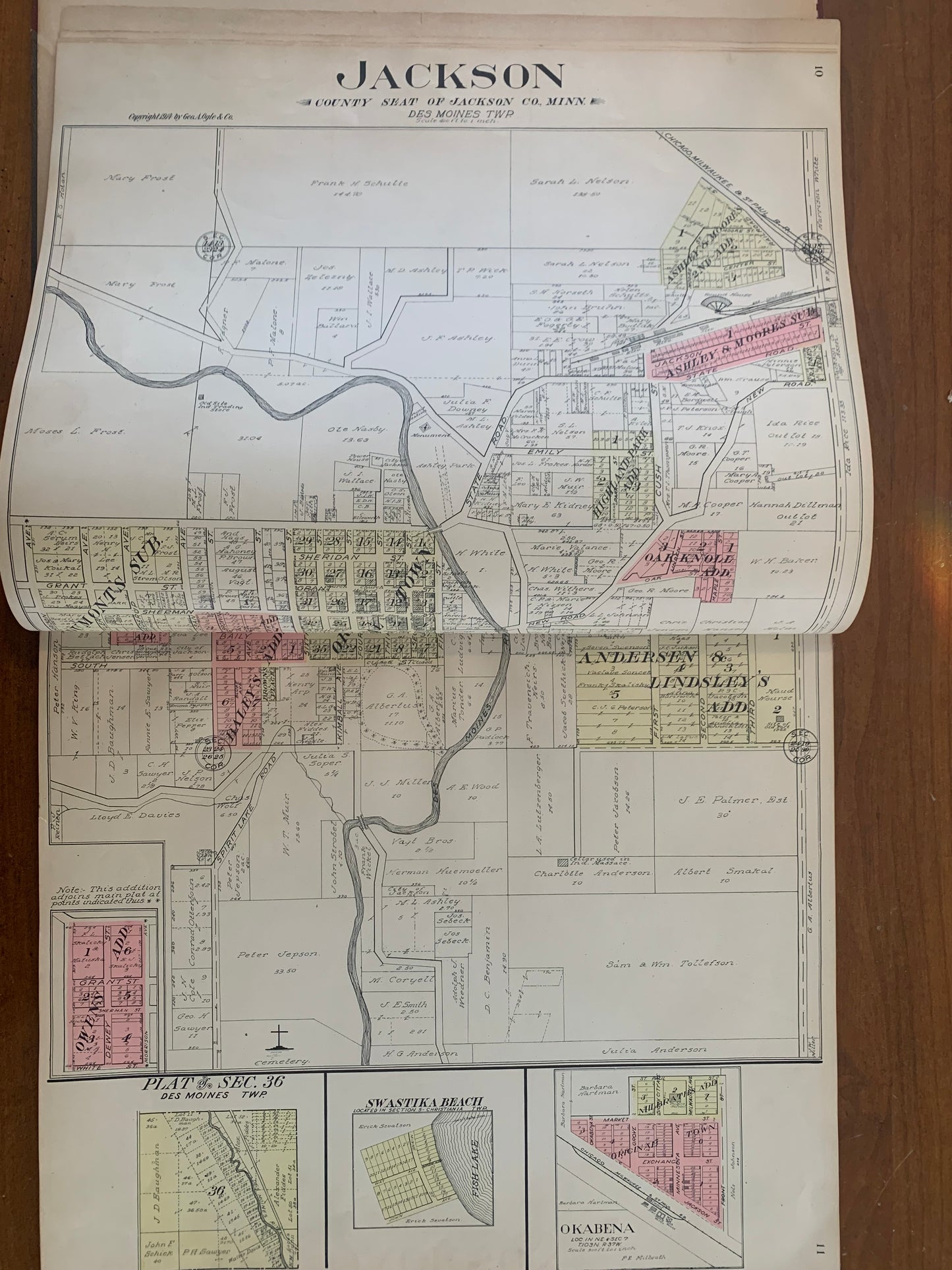 Standard Atlas of Jackson County Minnesota, 1914