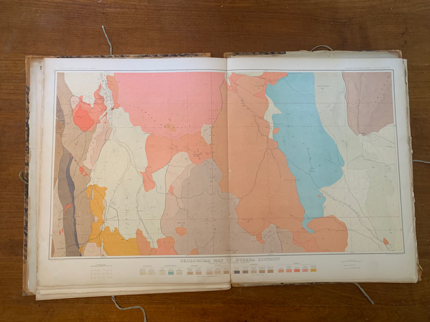 Atlas to Accompany the Monograph on the Geology of the Eureka District Nevada, 1883