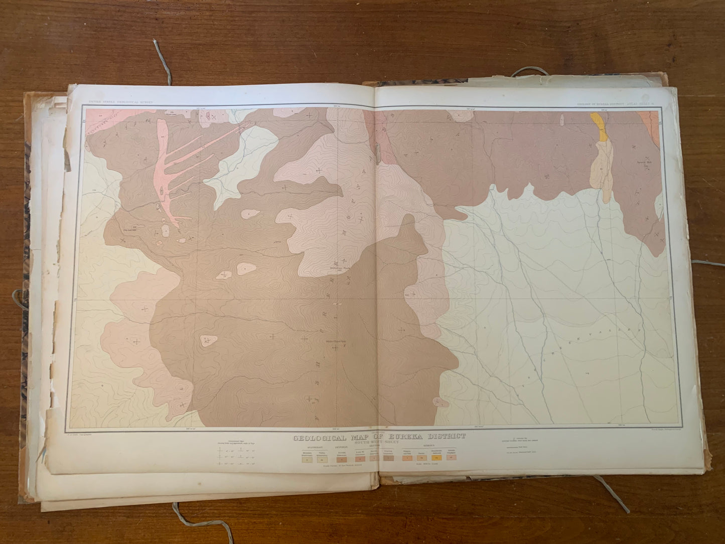 Atlas to Accompany the Monograph on the Geology of the Eureka District Nevada, 1883