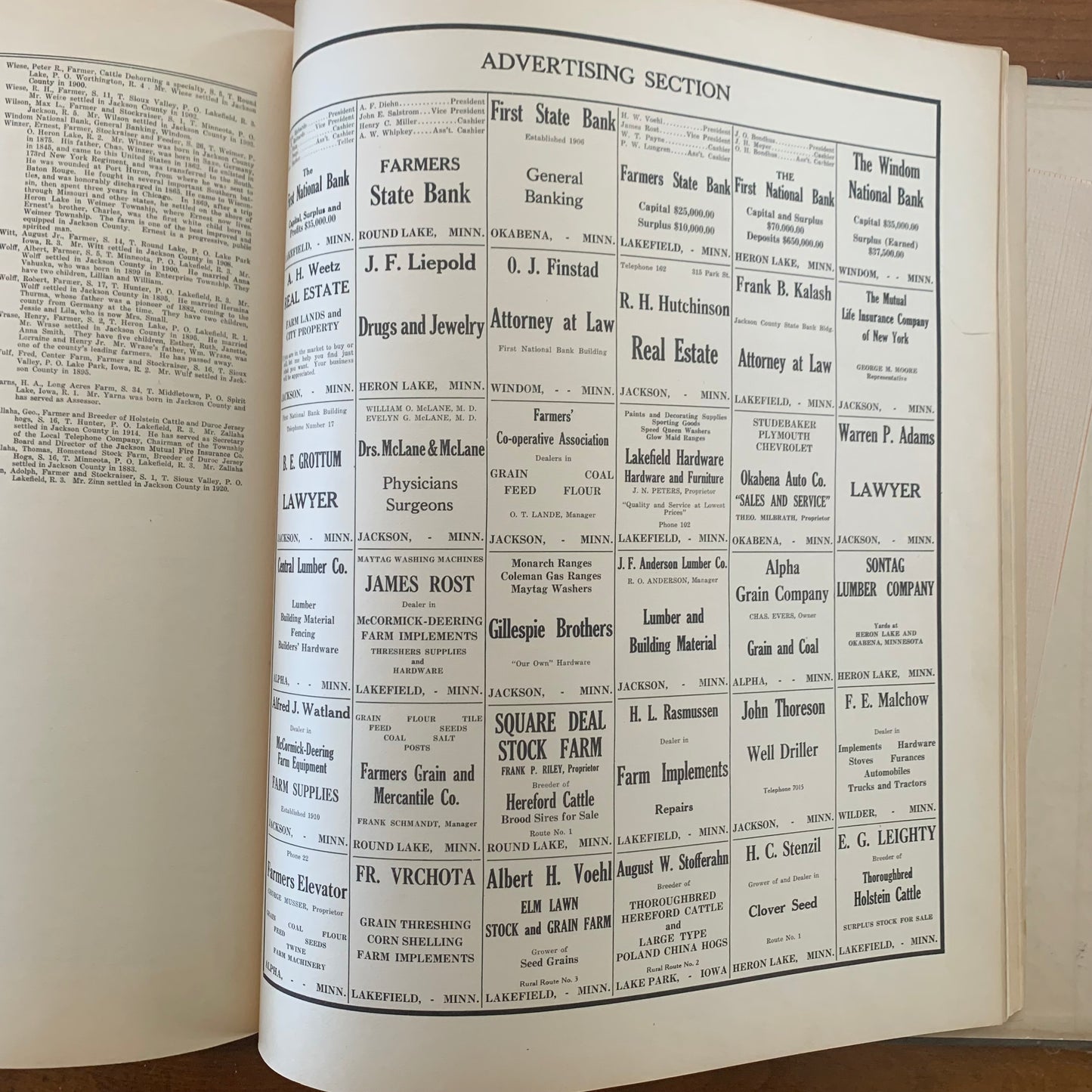 Standard Atlas of Jackson County Minnesota, 1936