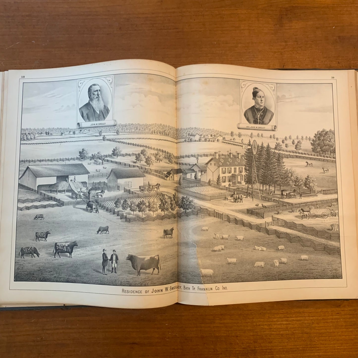 Atlas of Franklin County Indiana to Which Are Added Various General Maps, History, Statistics, Illustrations, 1882