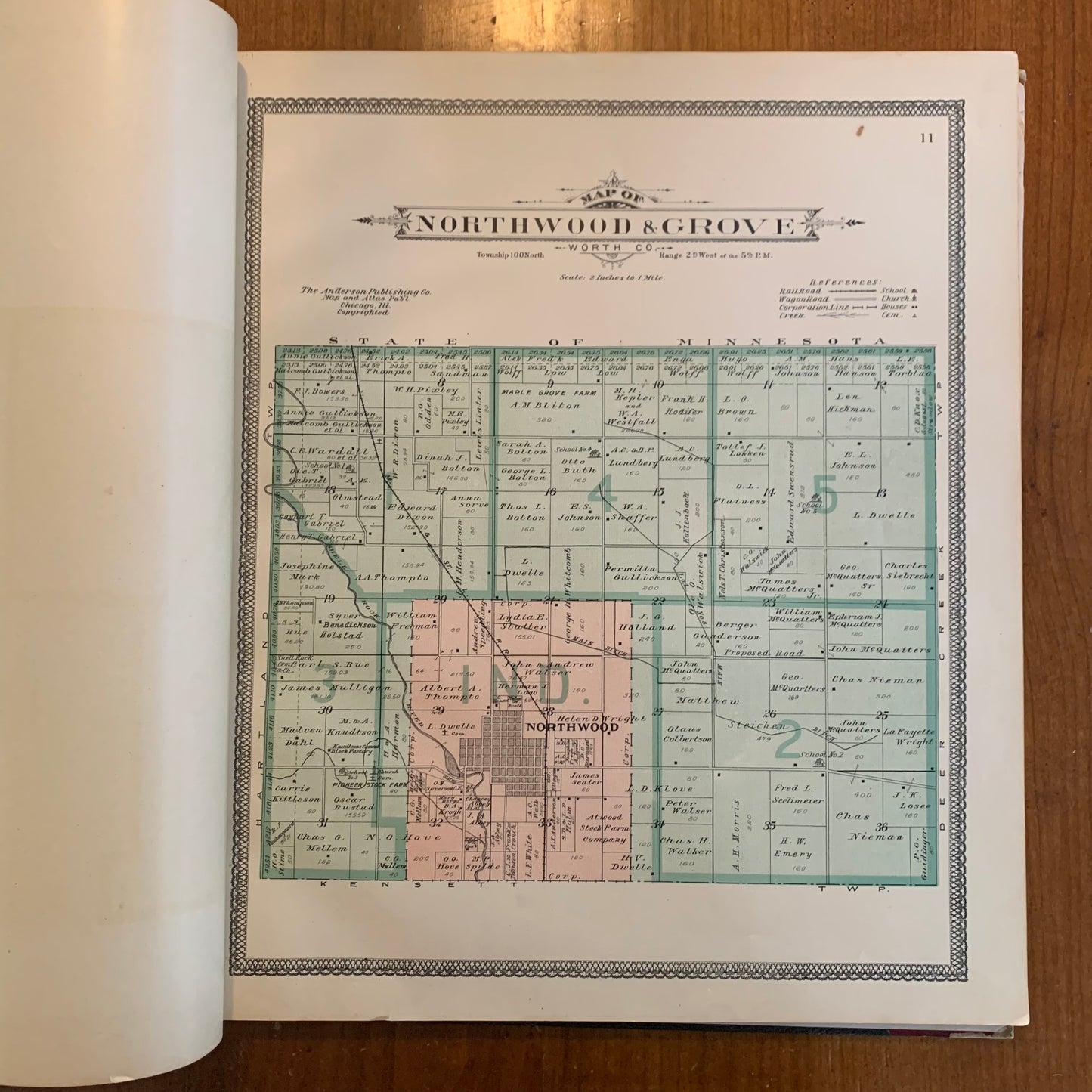 Standard Historical Atlas of Worth County Iowa, 1913