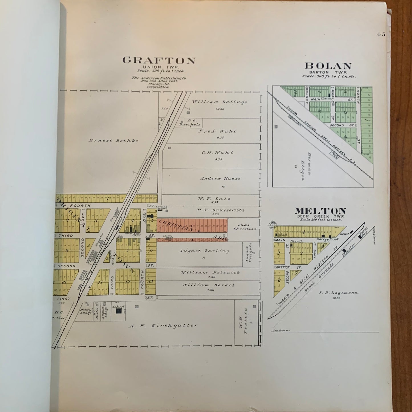 Standard Historical Atlas of Worth County Iowa, 1913