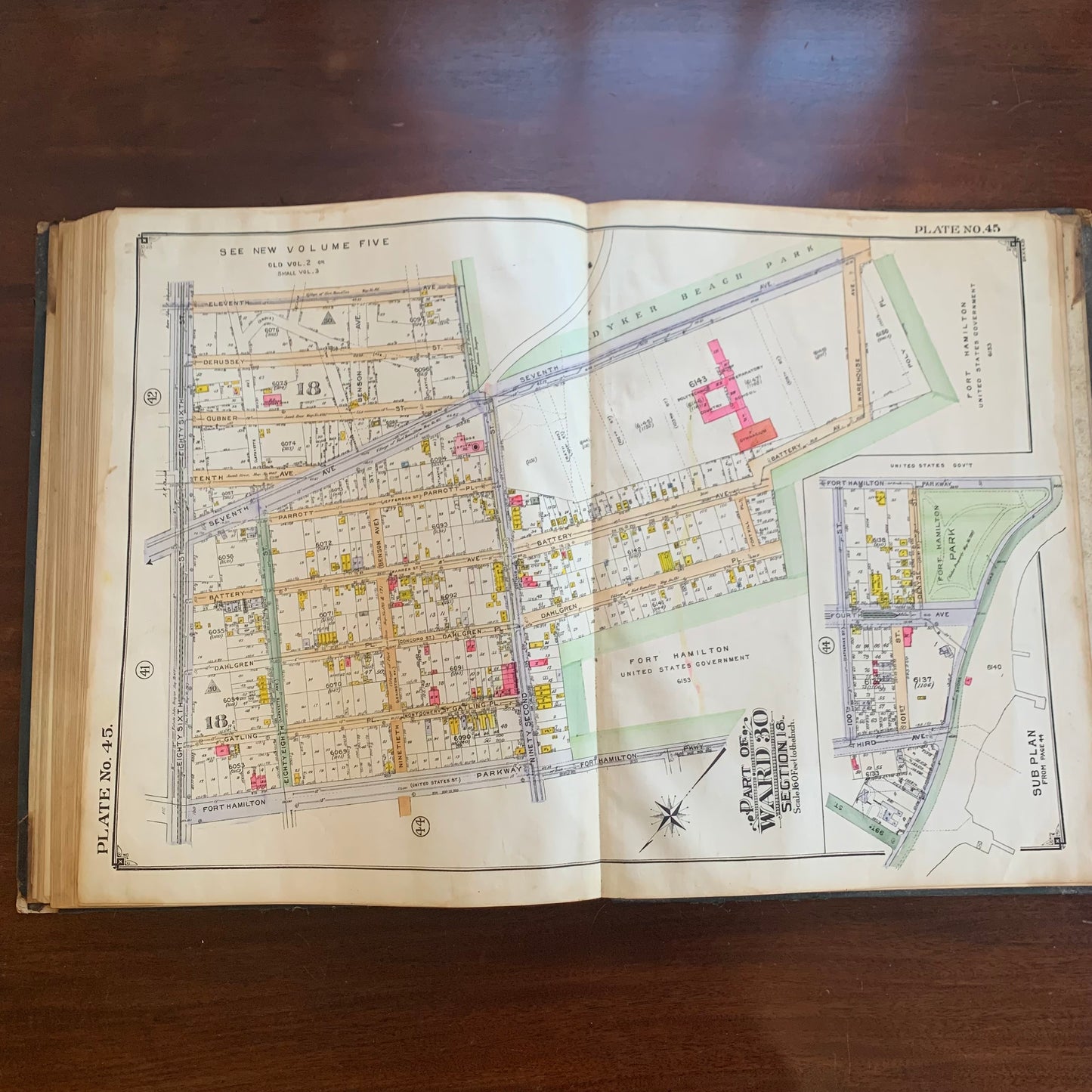 1924 Atlas of the Borough of Brooklyn. City of New York. Volume Four Sec. 15 – 18. Half Size Edition.