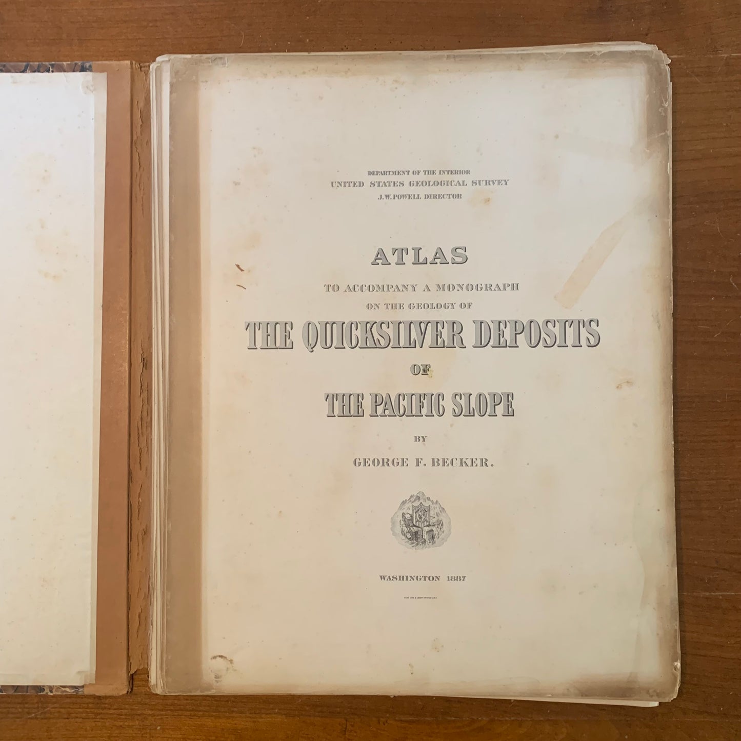 Atlas to Accompany a Monograph on the Geography of the Quicksilver Deposits of the Pacific Slope, 1887