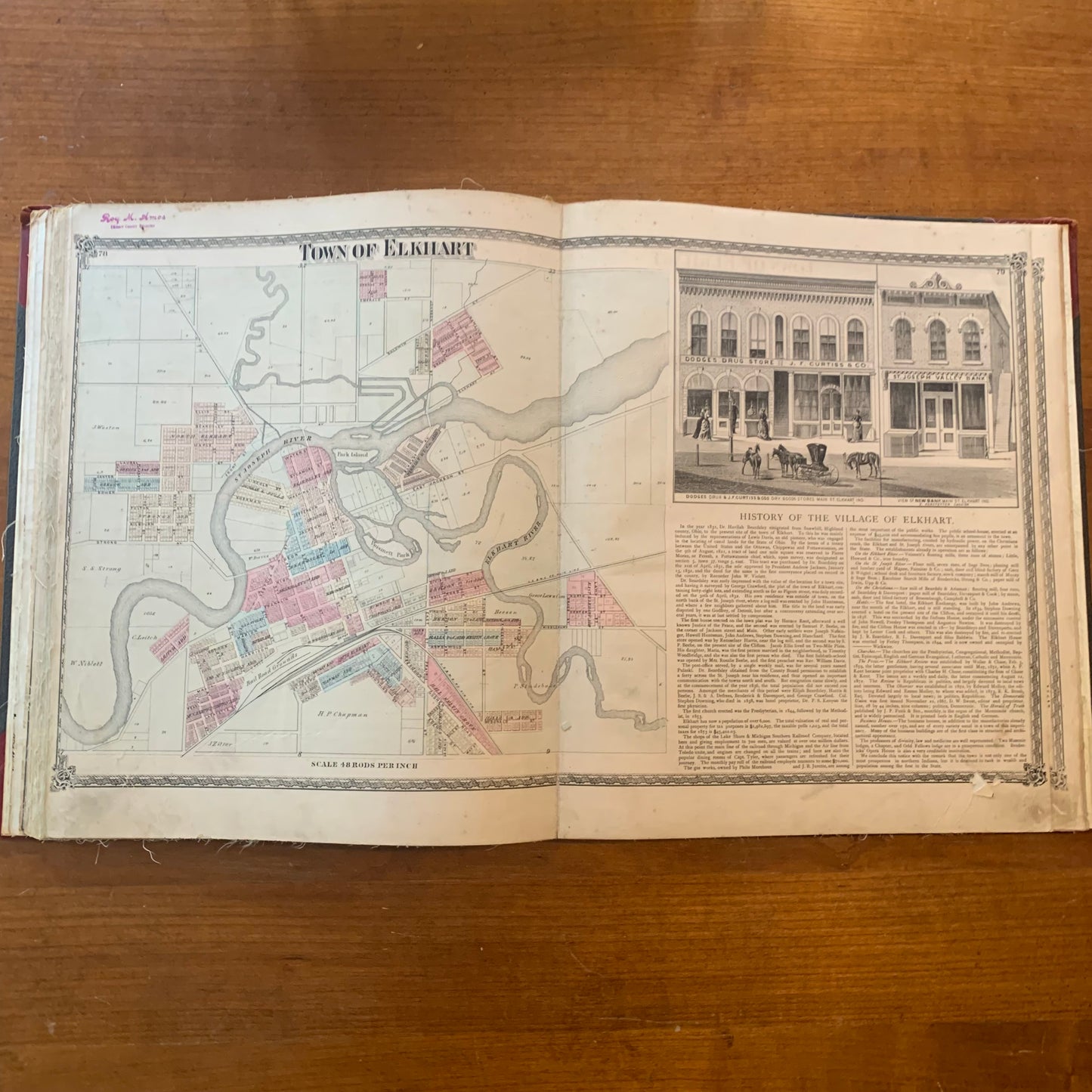 An Illustrated Historical Atlas of Elkhart County Indiana, 1874 REBOUND