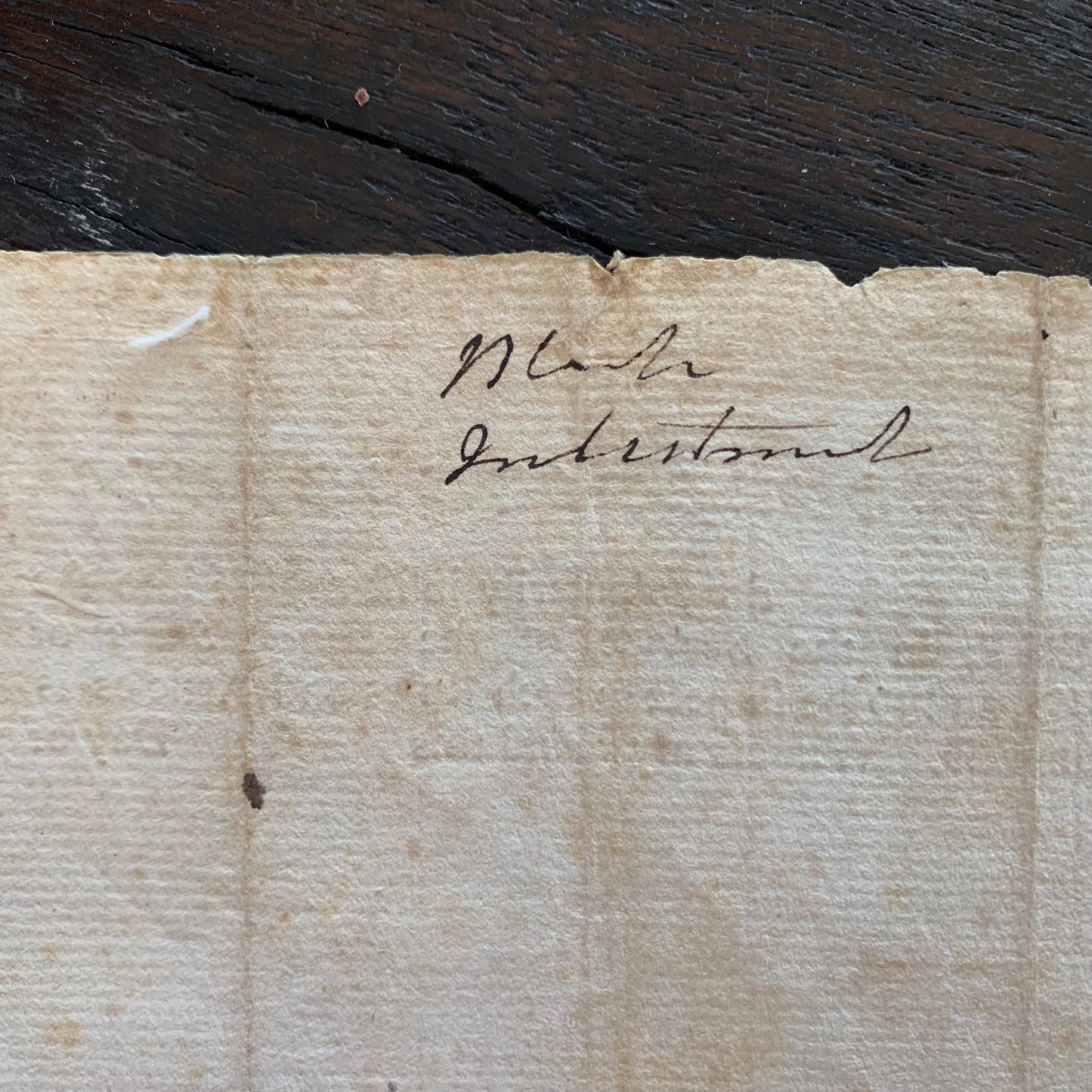 American Revolutionary War Enlistment Form for the Canadian Old Regiment ~1780s