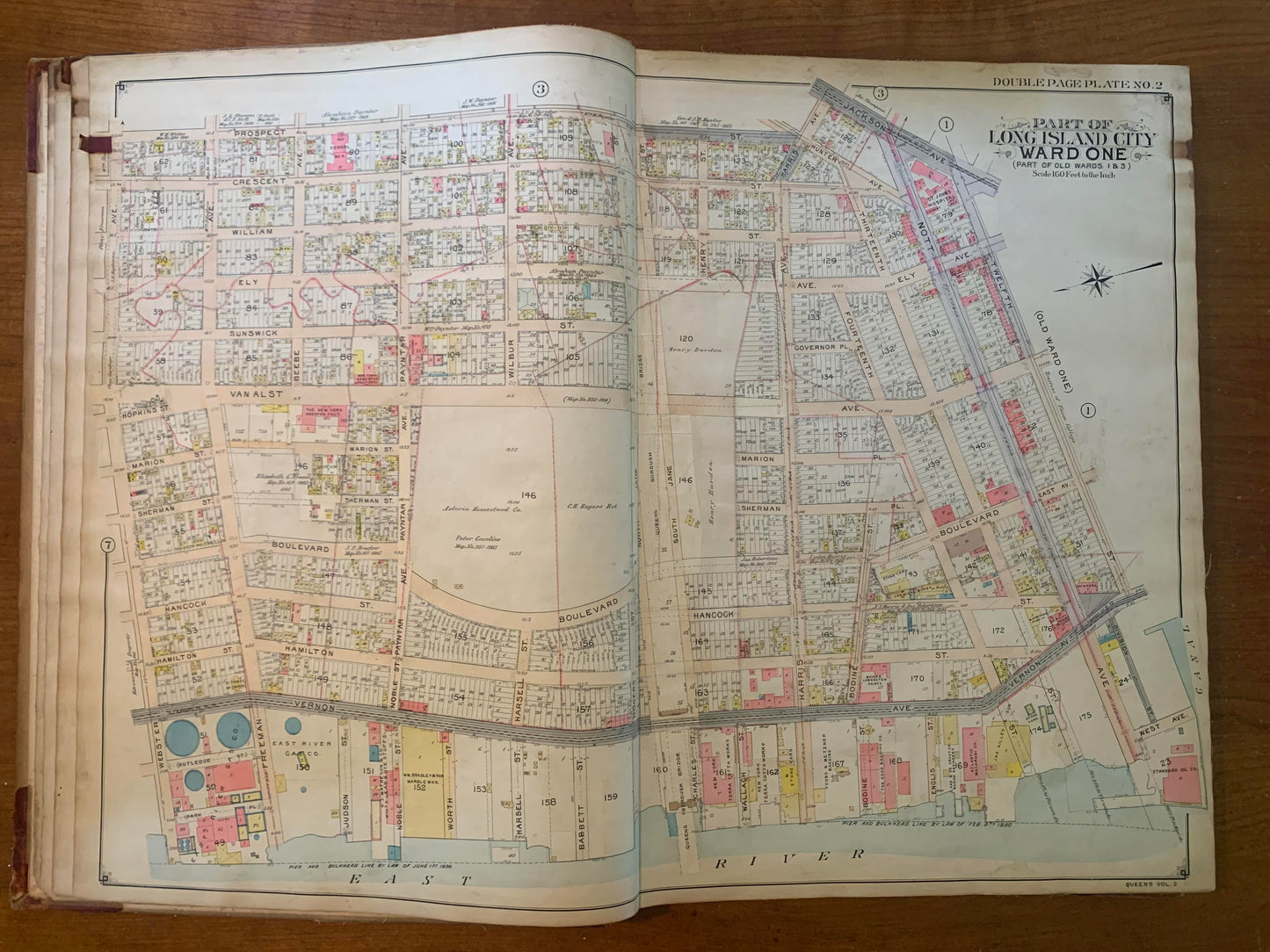 Atlas of the Borough of Queens. City of New York. Complete in Three Volumes. Volume Two. First and Second Wards. Long Island City and Newtown, 1908