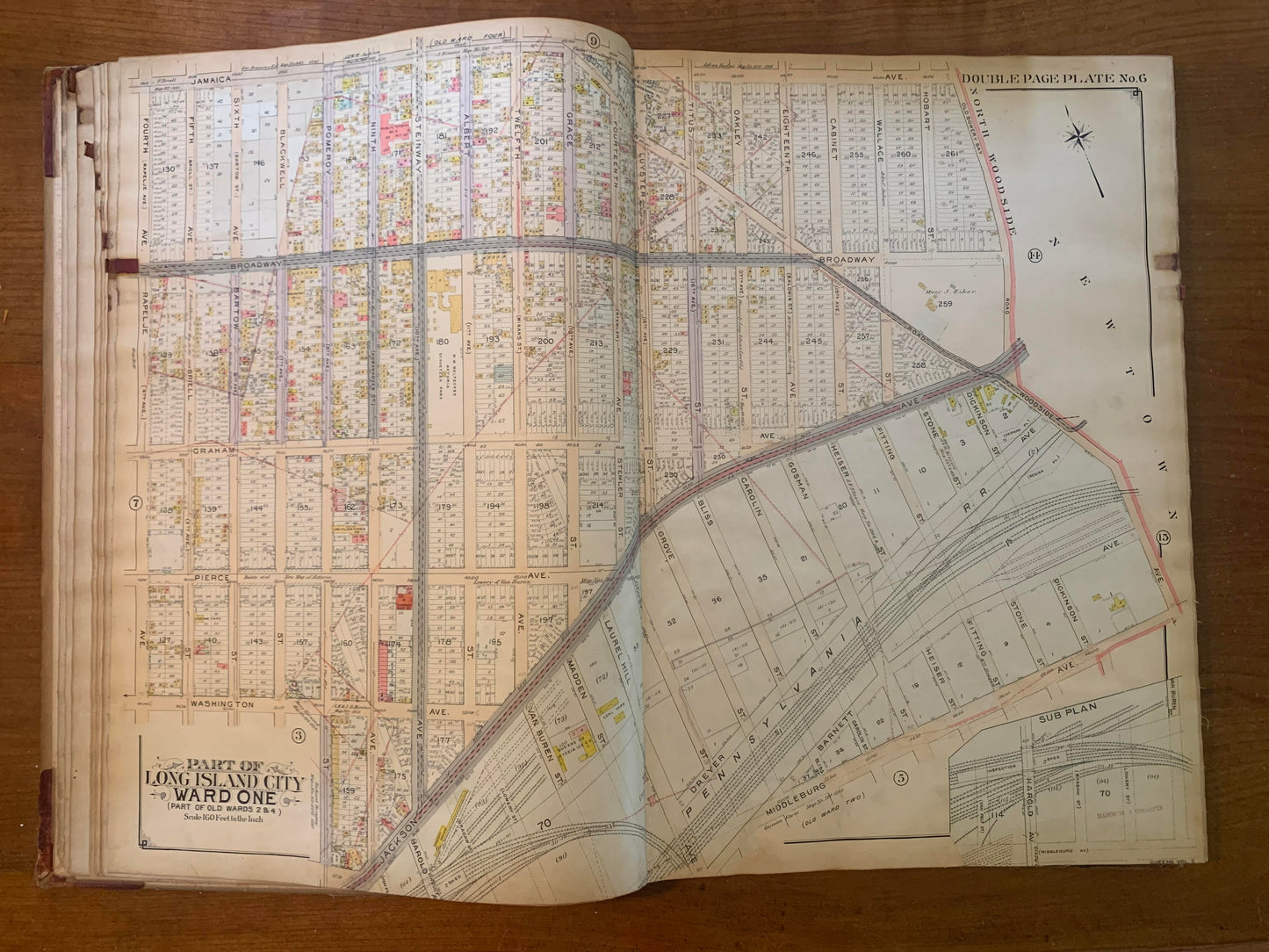 Atlas of the Borough of Queens. City of New York. Complete in Three Volumes. Volume Two. First and Second Wards. Long Island City and Newtown, 1908