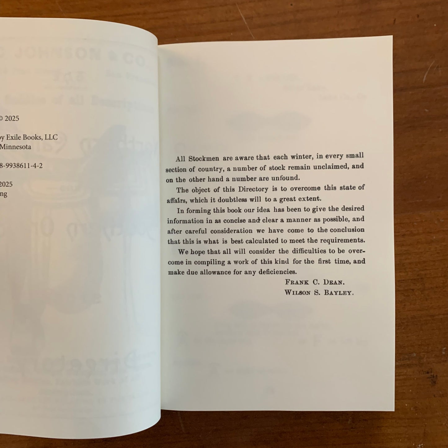 1888 Northern California and Southern Oregon Brand Book Stock Directory