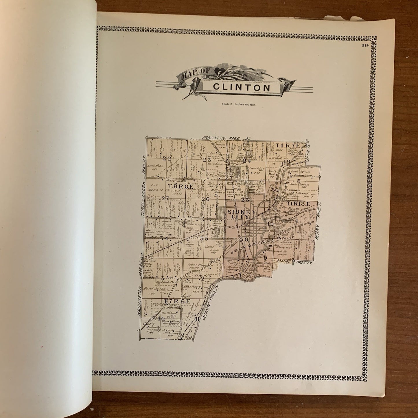 1900 Atlas and Directory of Shelby County Ohio / City Maps
