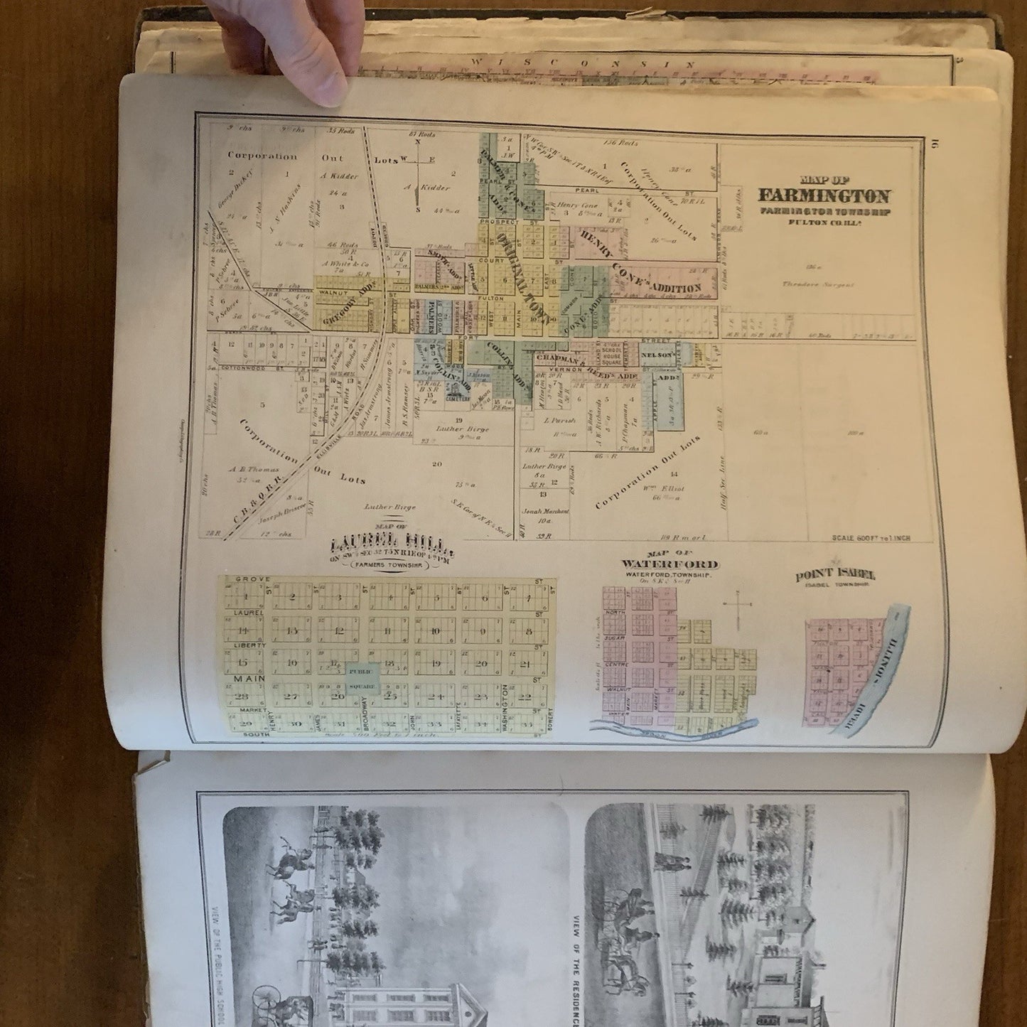 1871 Atlas Map of Fulton County, Illinois / Andreas
