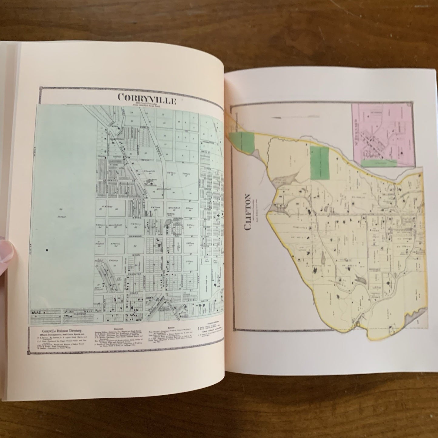 1869 Atlas of Hamilton County, Ohio / Cincinnati Plate Book / Facsimile