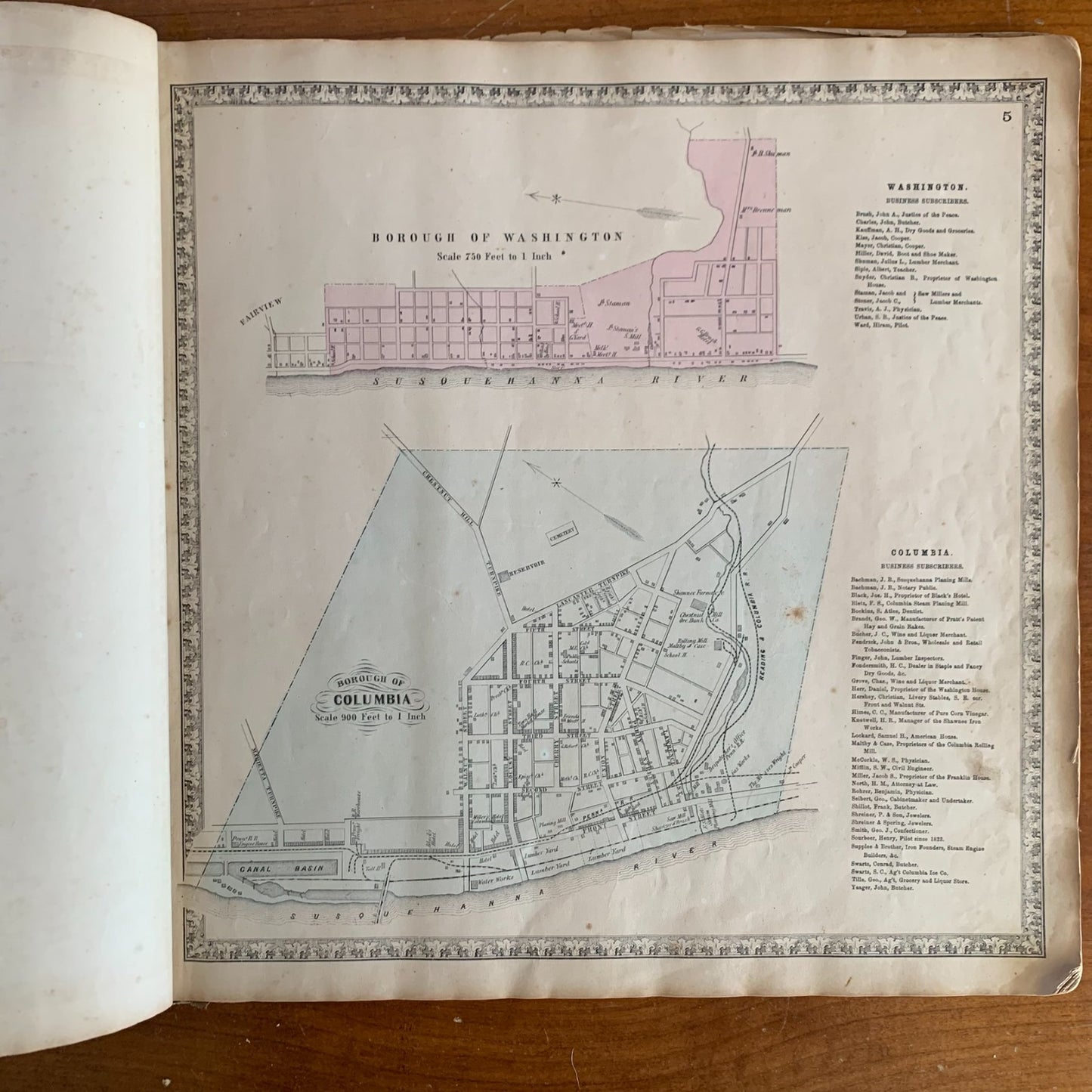 1864 Bridgens Atlas Lancaster County, Pennsylvania / Maps