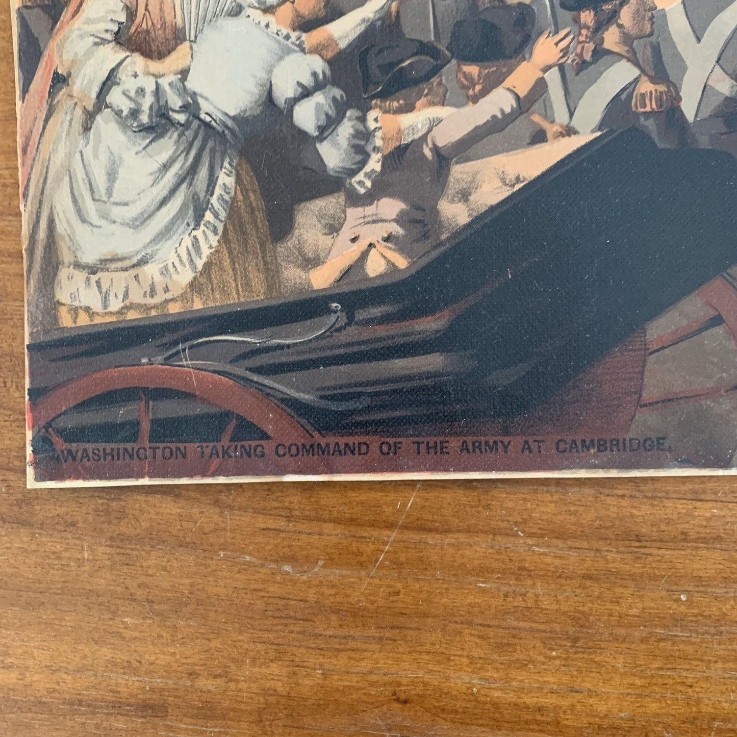Washington Taking Command of the Army at Cambridge by F. Gleason Print