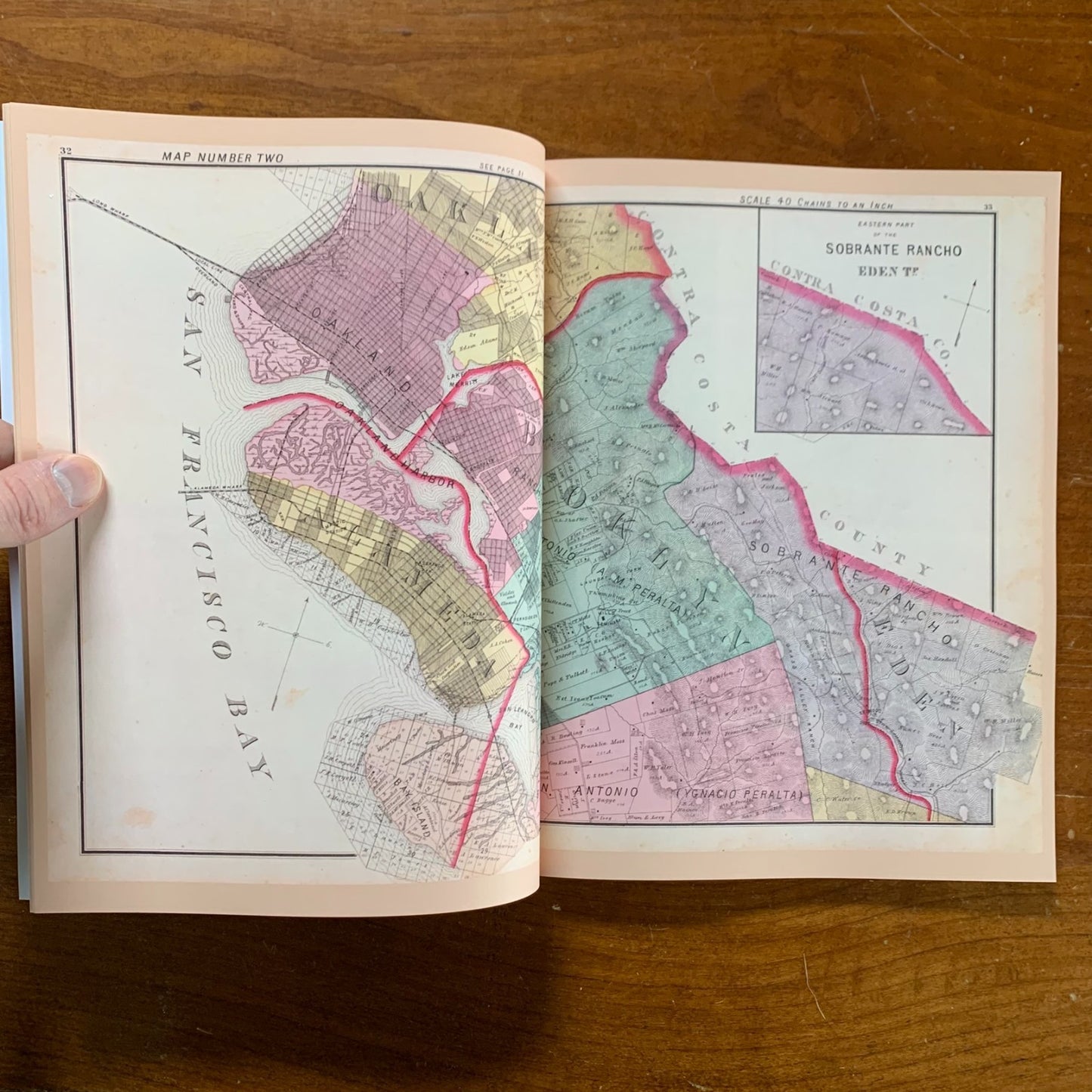 1878 Official and Historical Atlas Map of Alameda County, California / Facsimile