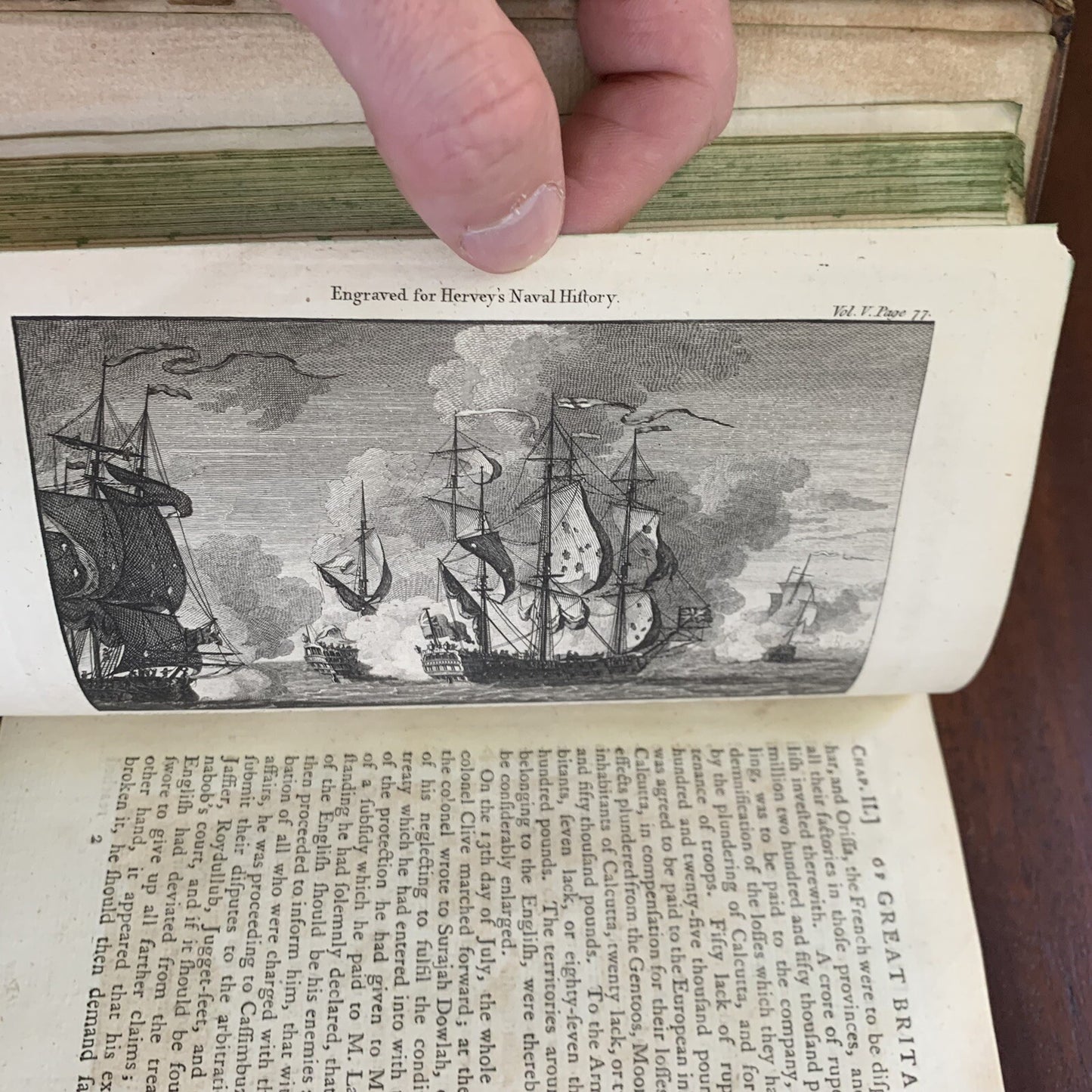 1780 5 Vol / The Naval History of Great Britain by Frederic Hervey