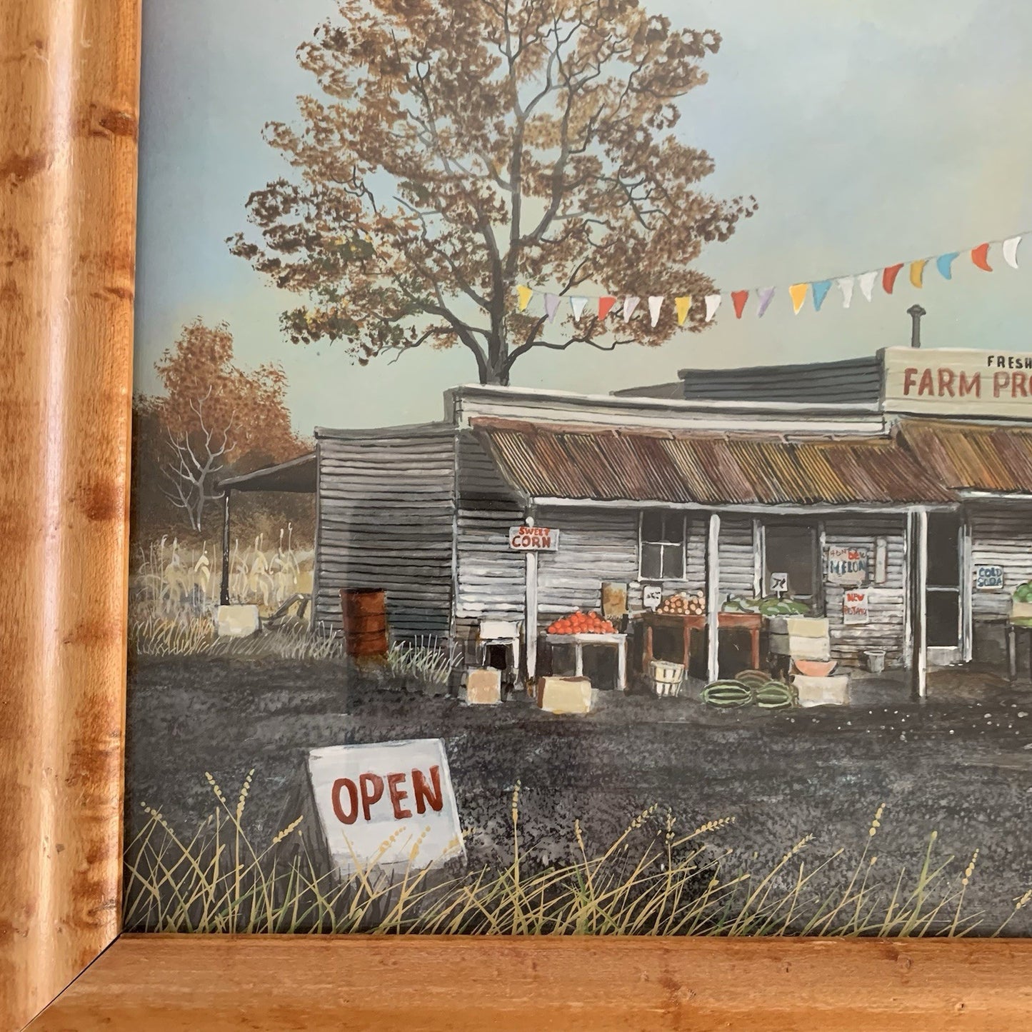 Fresh Farm Produce Stand Painting by Herbert Weintraub