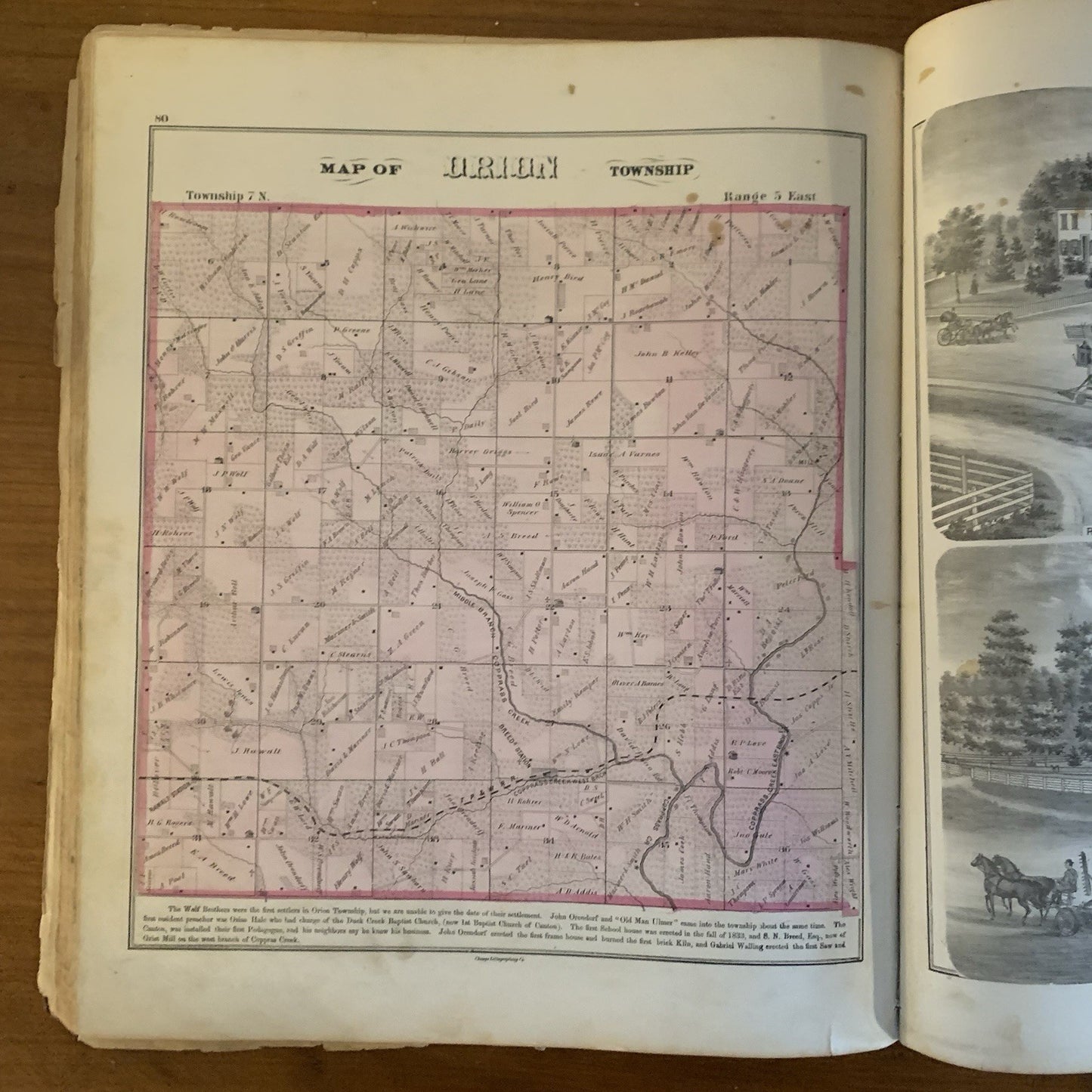1871 Atlas Map of Fulton County, Illinois / Andreas