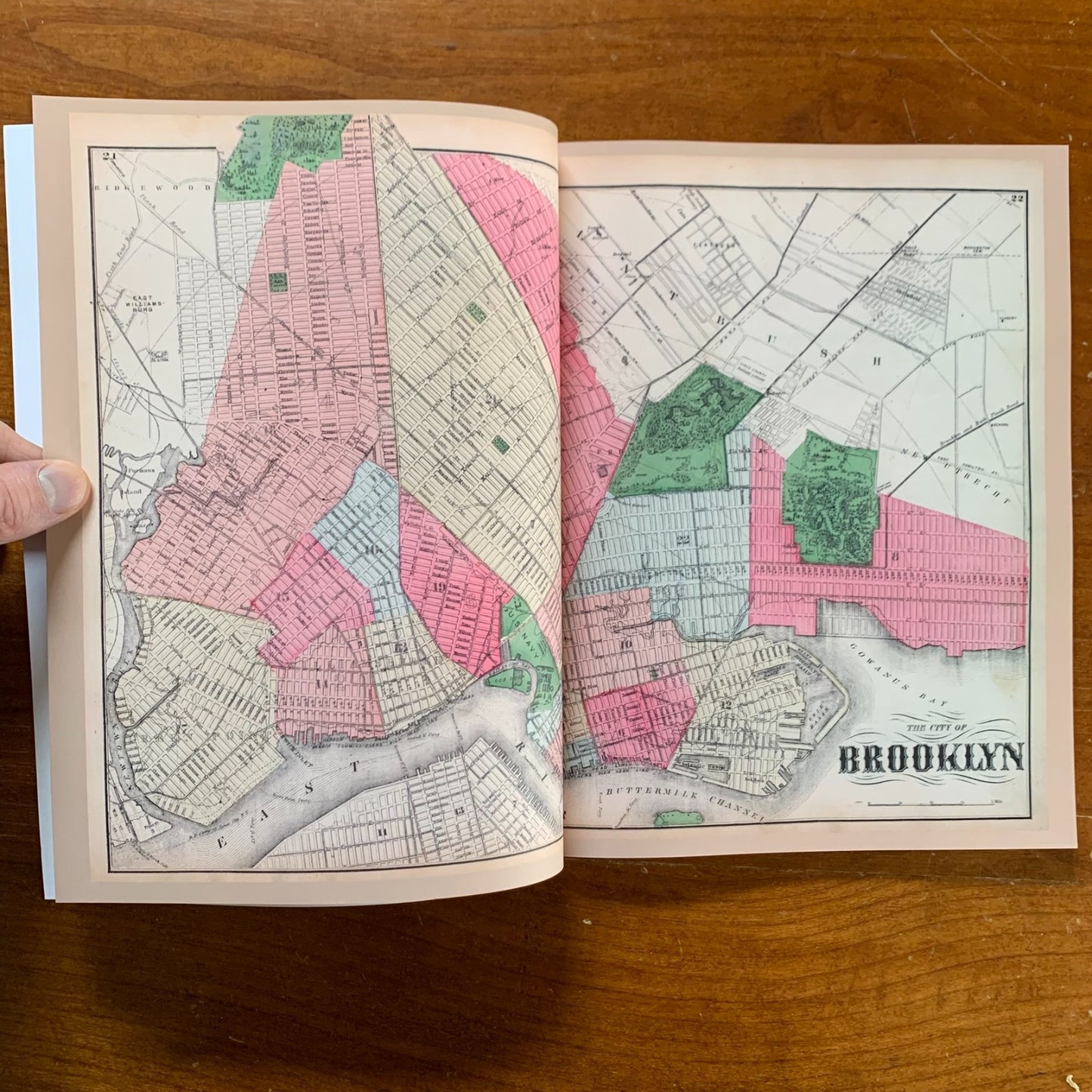 1873 Atlas of Long Island New York - Color Facsimile - Maps Towns Villages