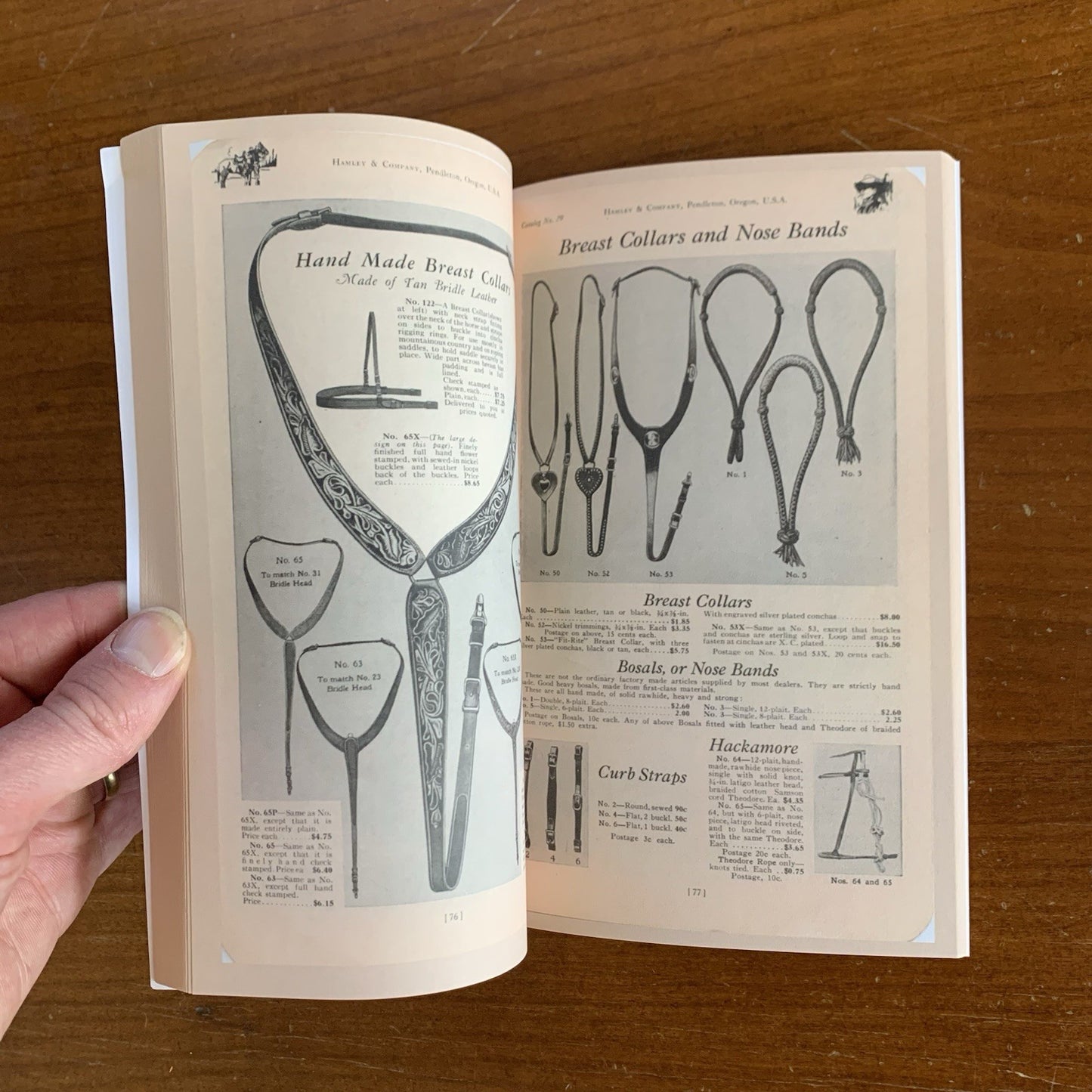 1929 Hamley and Company Catalog No. 29 / Facsimile Saddle