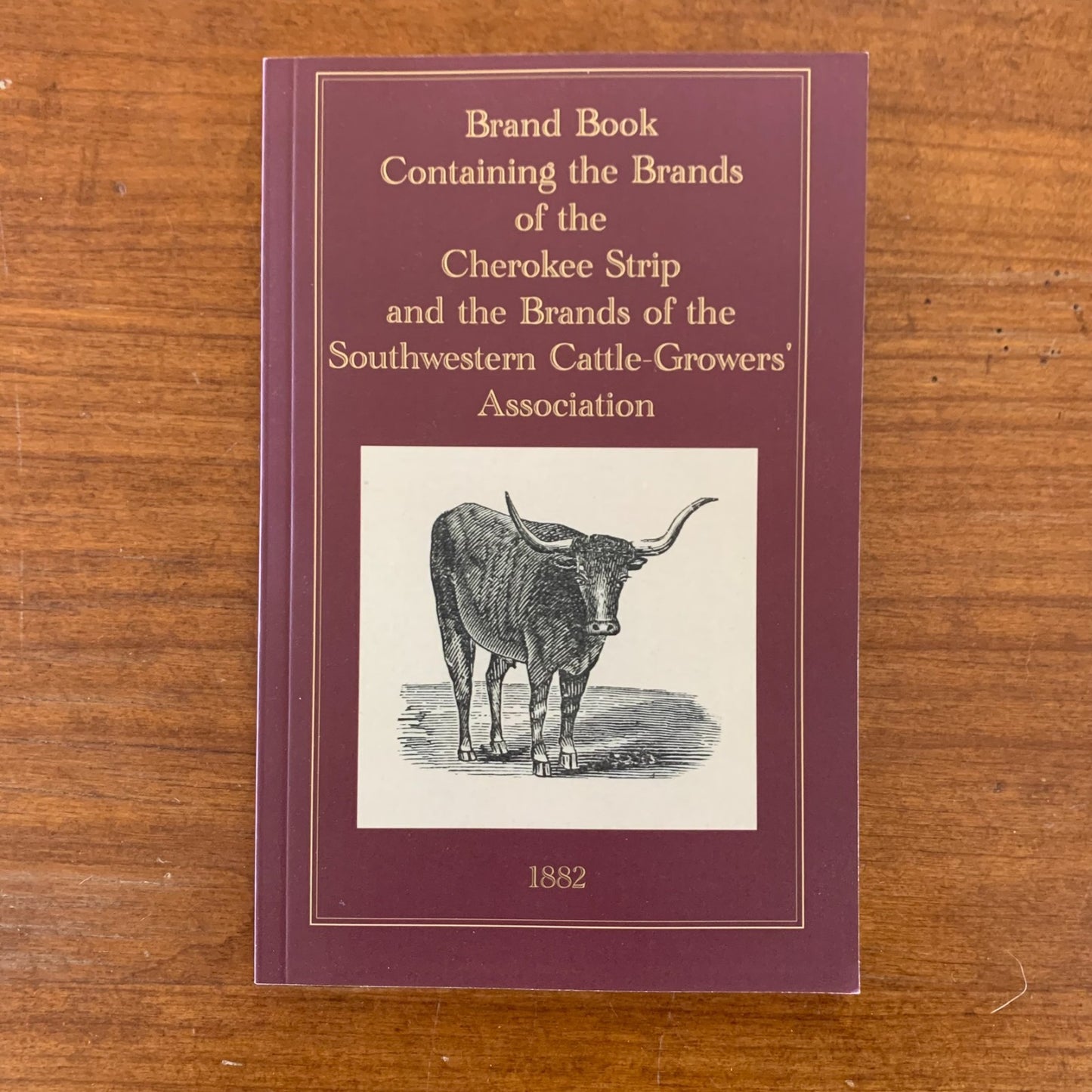 1882 Brand Book Cherokee Strip Southwestern Cattle-Growers' Assoc. / Facsimile
